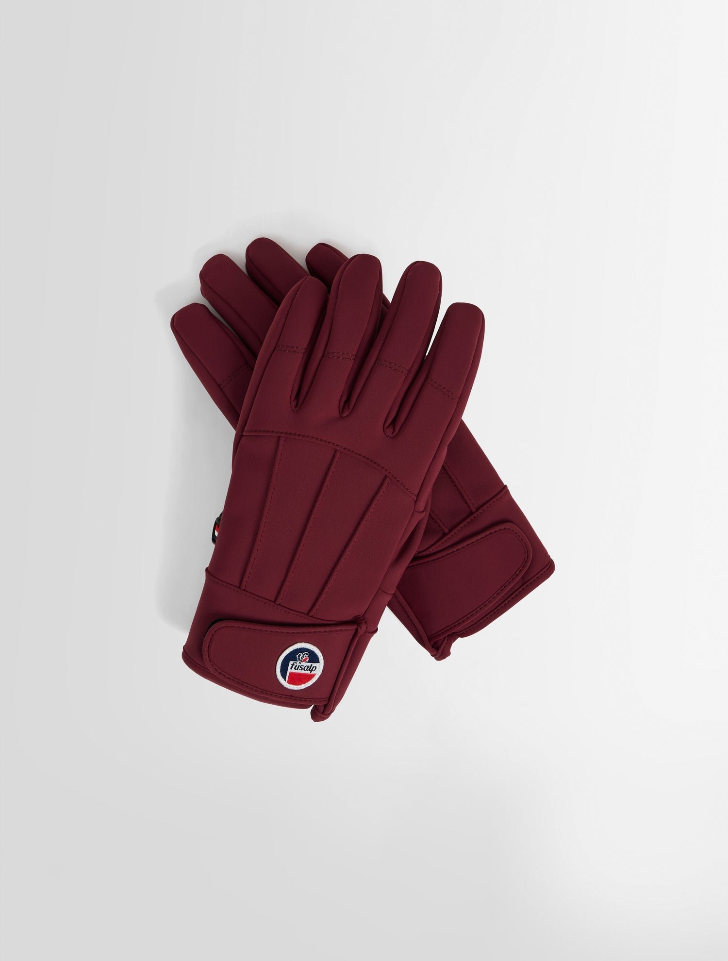 Gants de ski glacier w glove polyester FUSALP Rouge