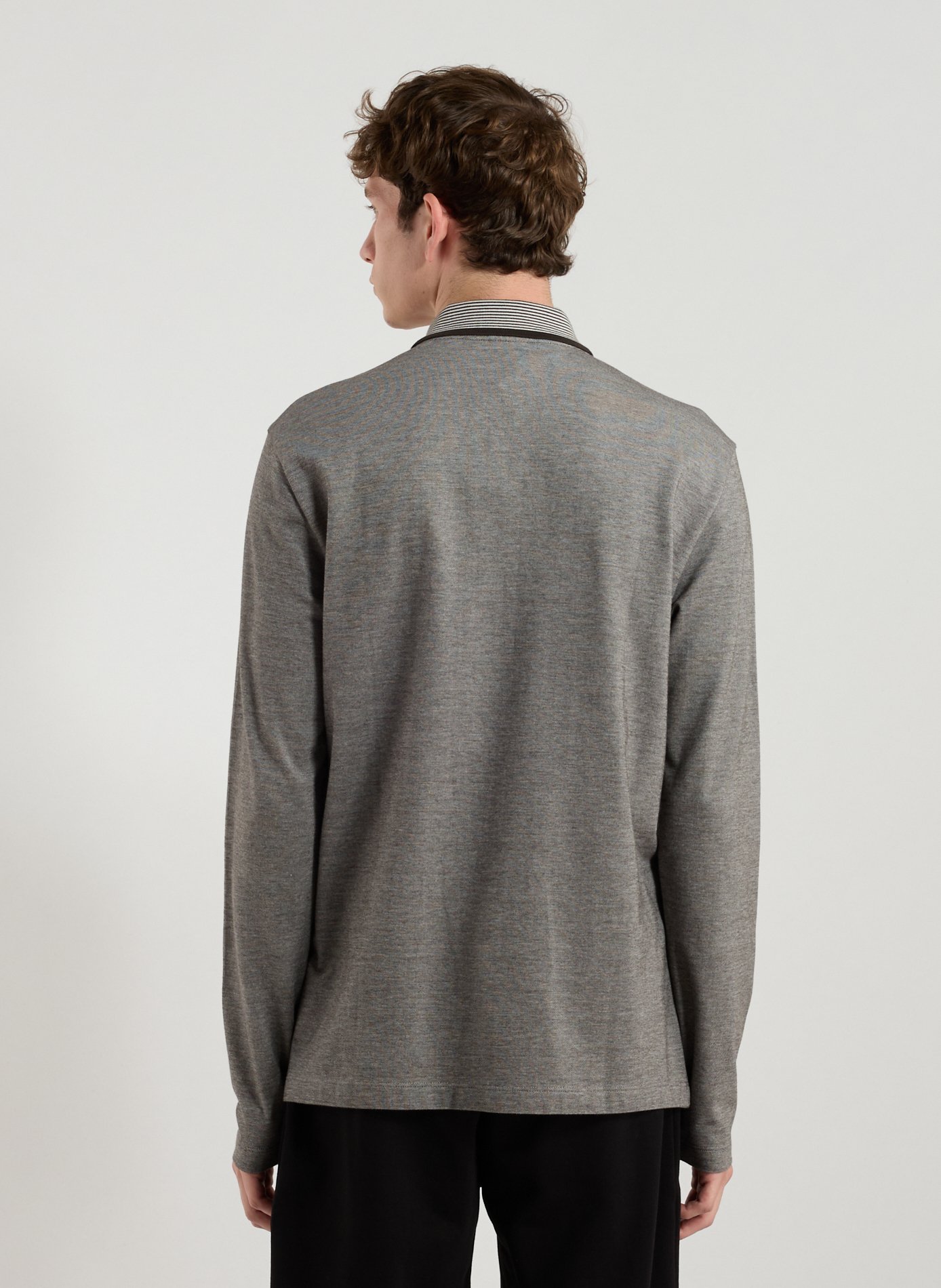 Long-sleeve cotton Polo shirt ARMANI EXCHANGE Multicolour