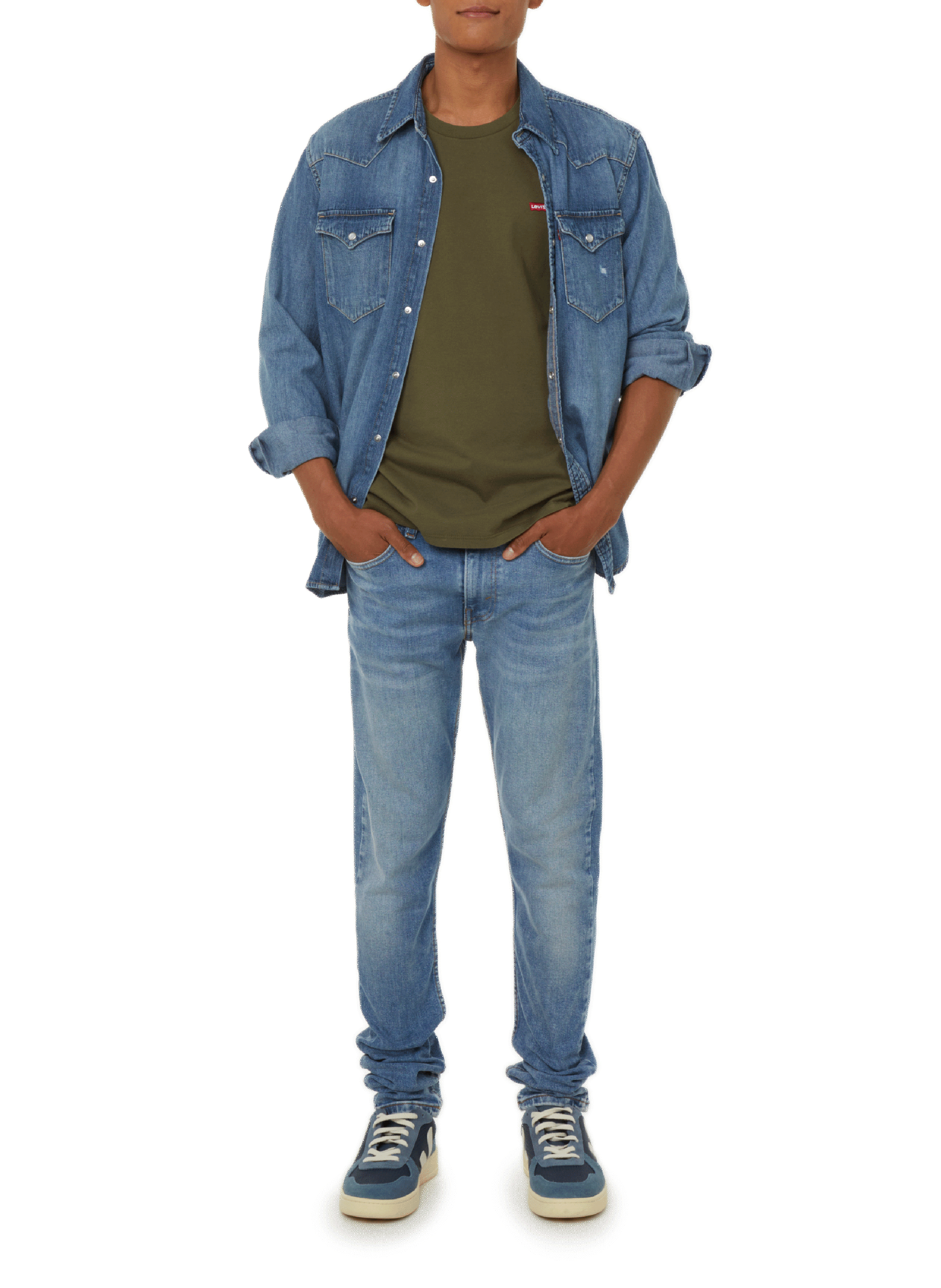 T-shirt en coton LEVI&#039;S Vert