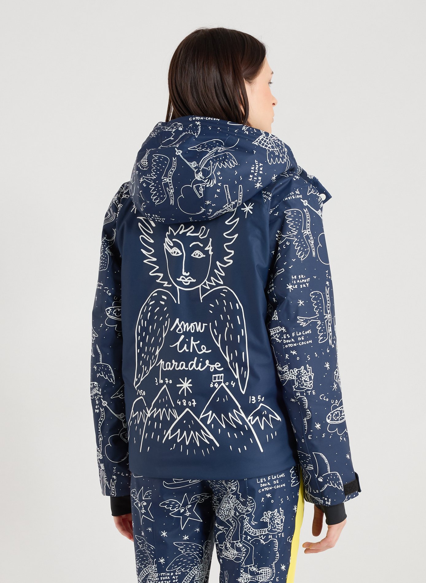 Doudoune courte matelassée imprimée ROSSIGNOL Multicolore