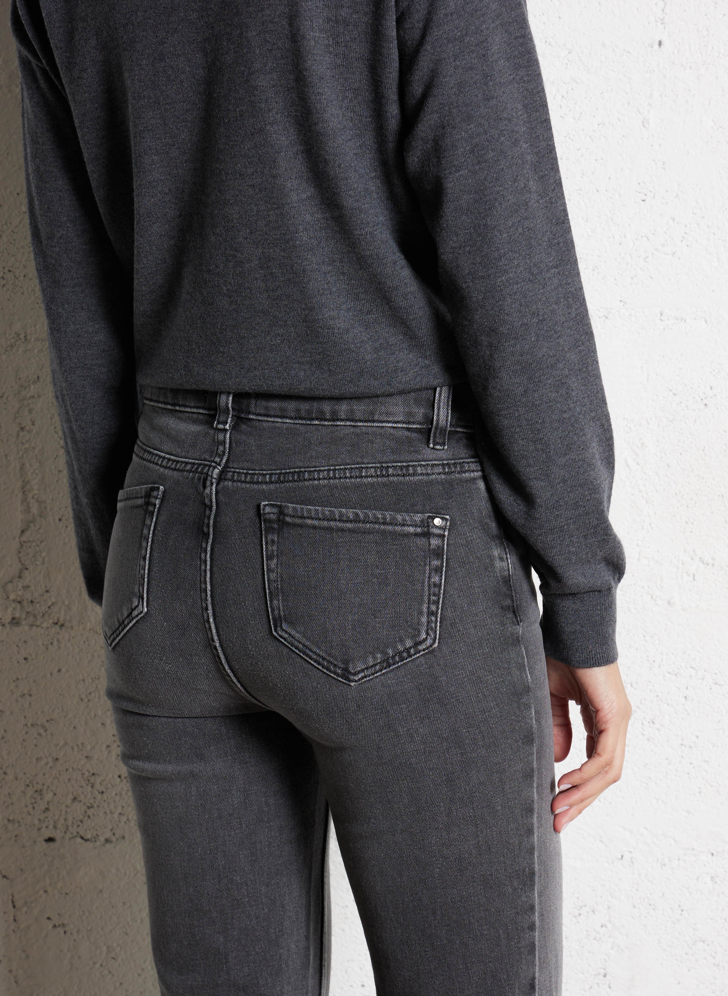 Jean slim en coton mélangé lou MAISON 123 Gris