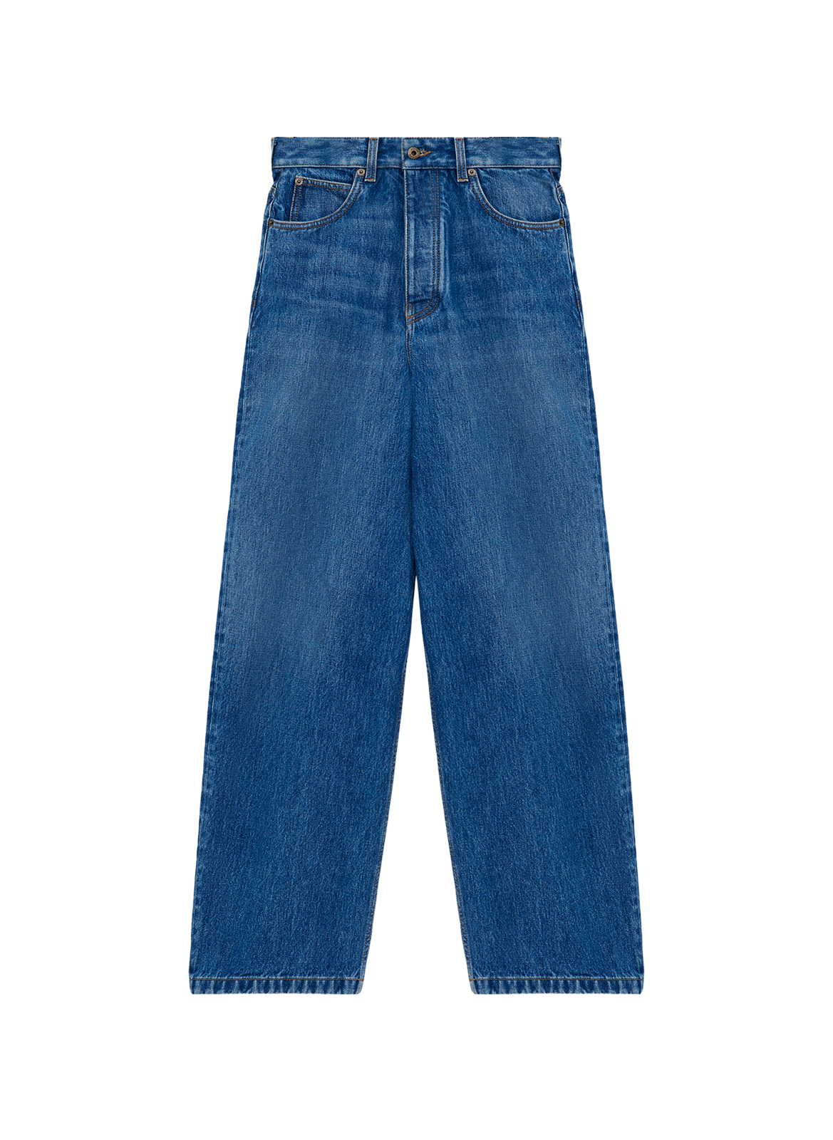 Wide leg cotton denim jeans LOEWE Blue