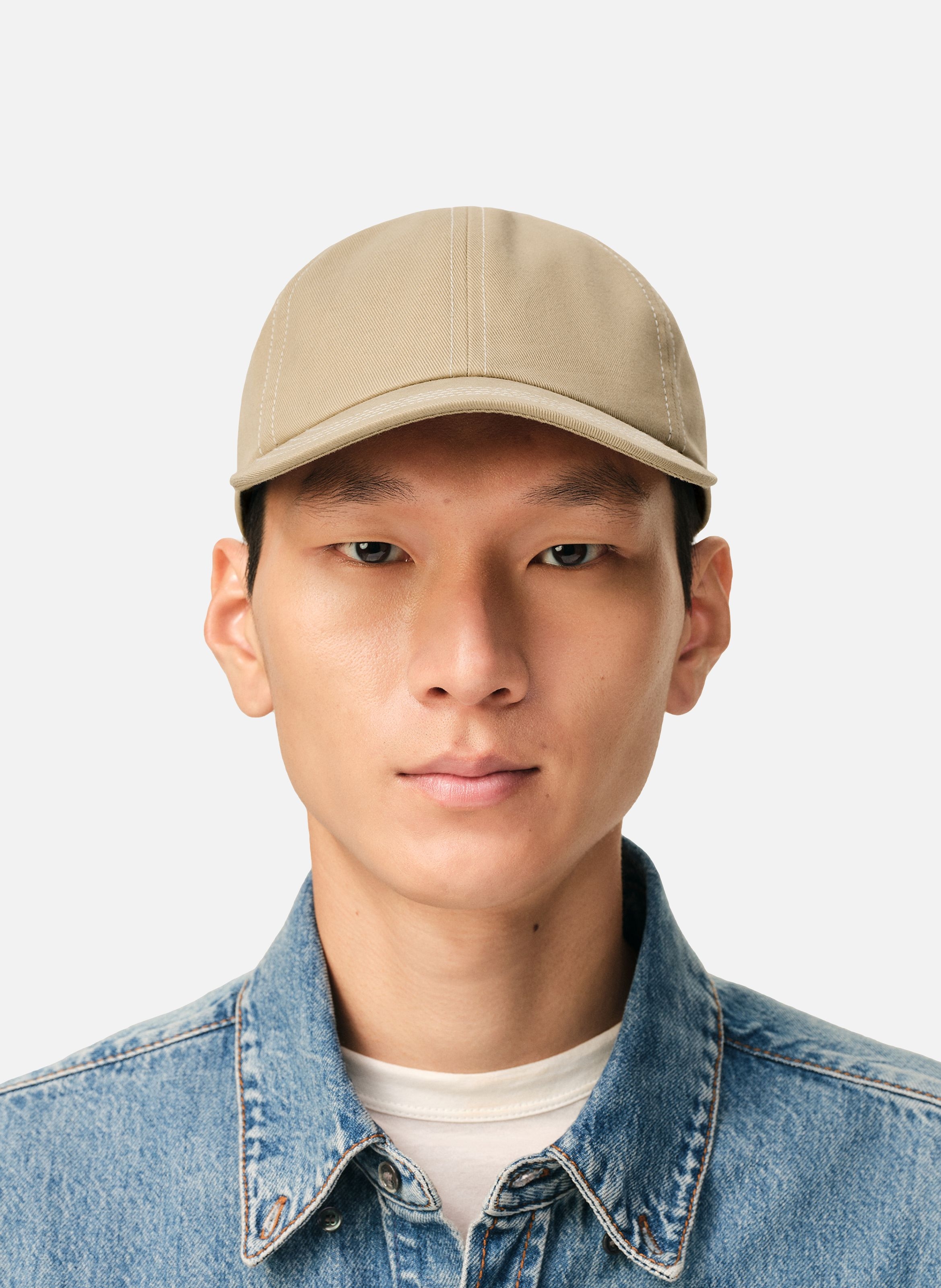 Casquette ami de coeur arrière unisexe en coton AMI PARIS Beige