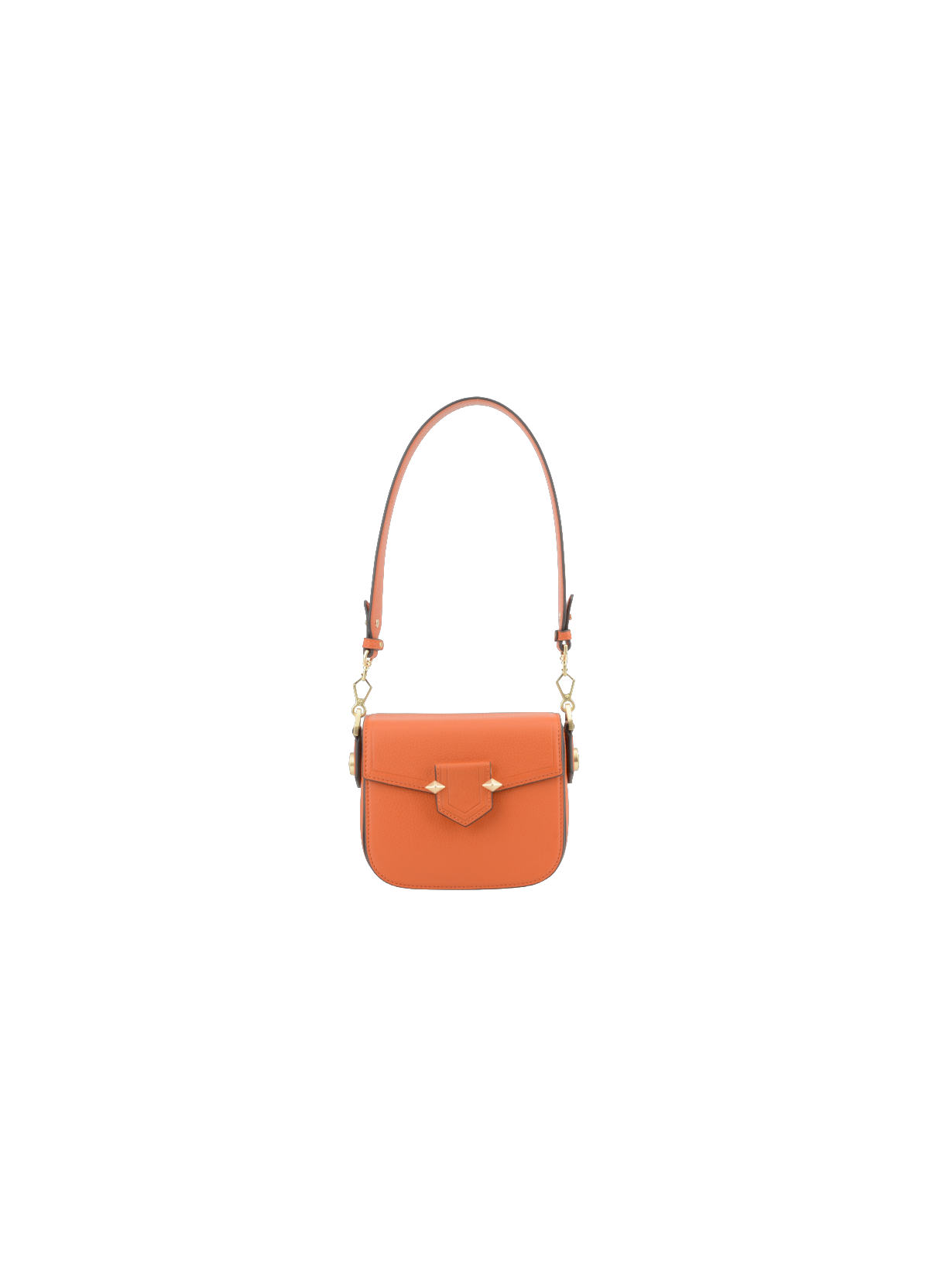 Sèvres | Sac trotteur PM en cuir de vachette POURCHET Orange