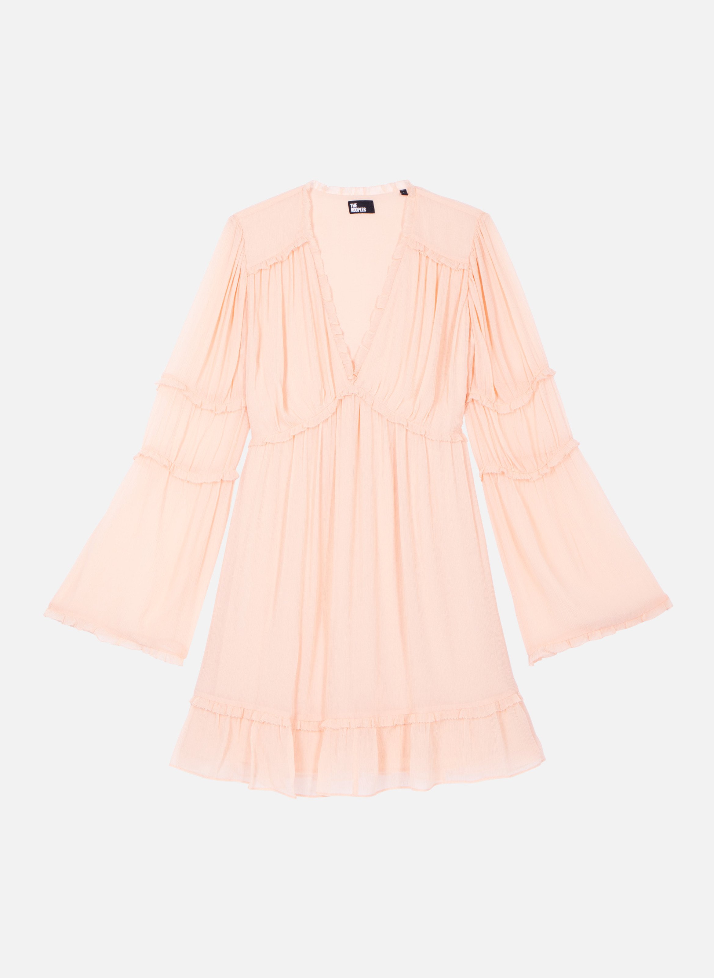Robe courte volantée THE KOOPLES Beige