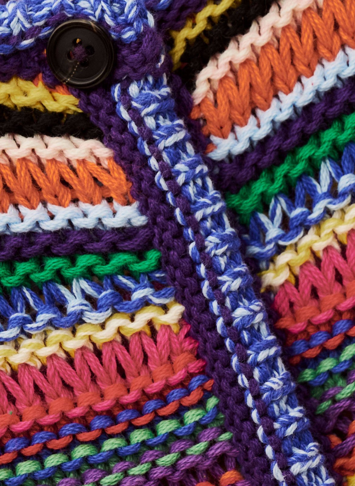 Cardigan col rond en coton fanny BA&SH Multicolore