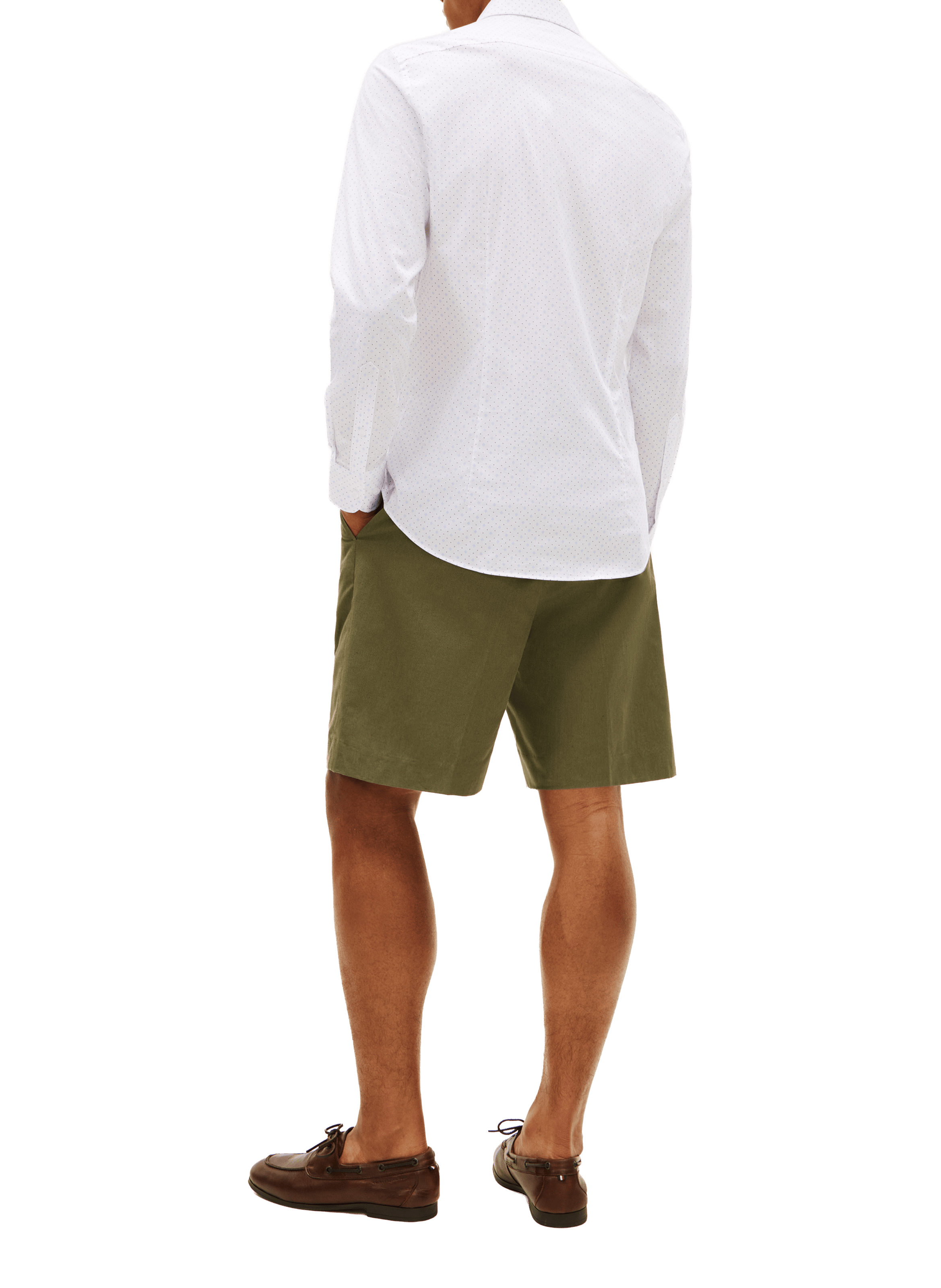 Straight shirt in blended organic cotton TOMMY HILFIGER White