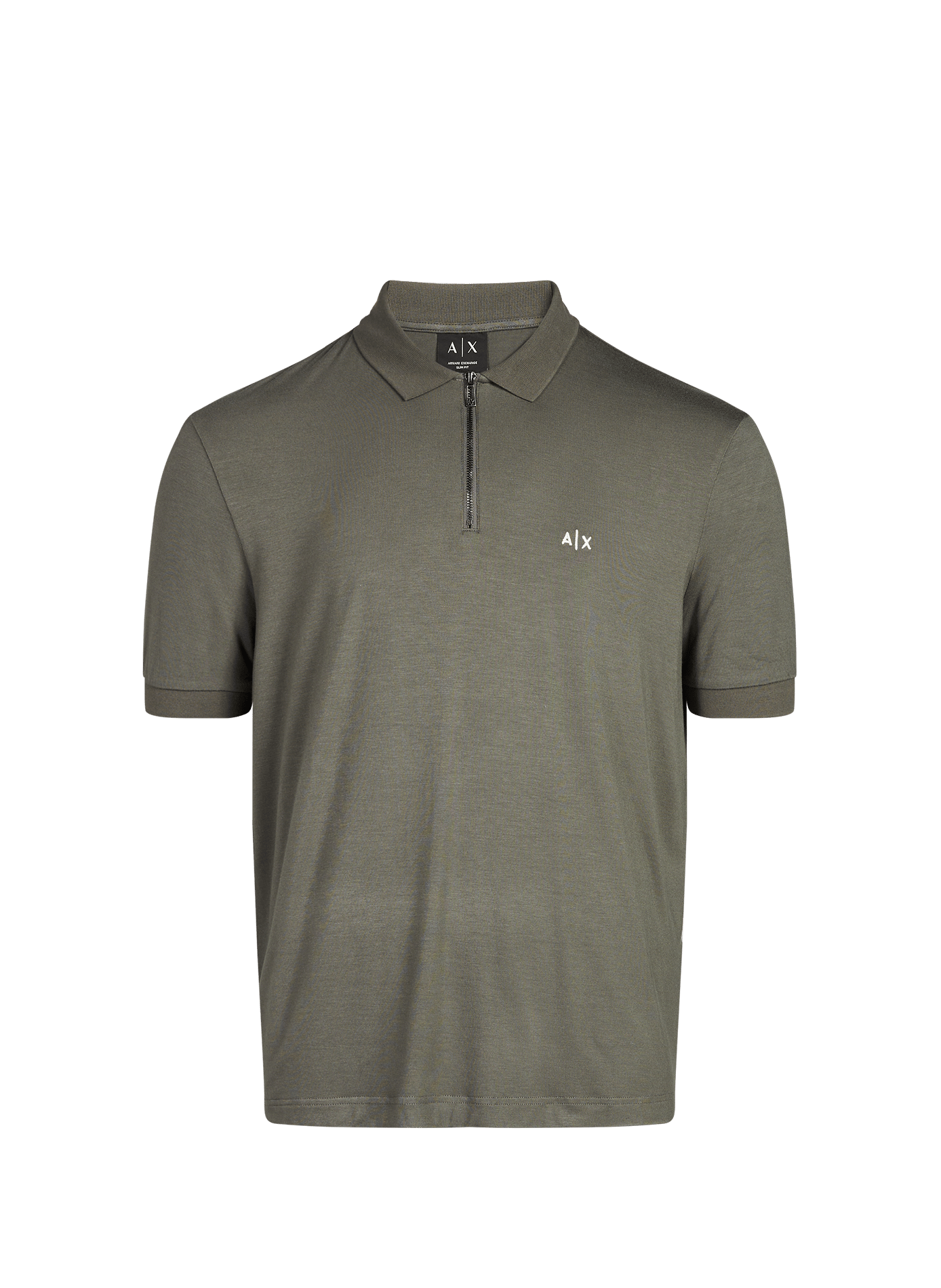 Polo à col zippé ARMANI EXCHANGE Kaki