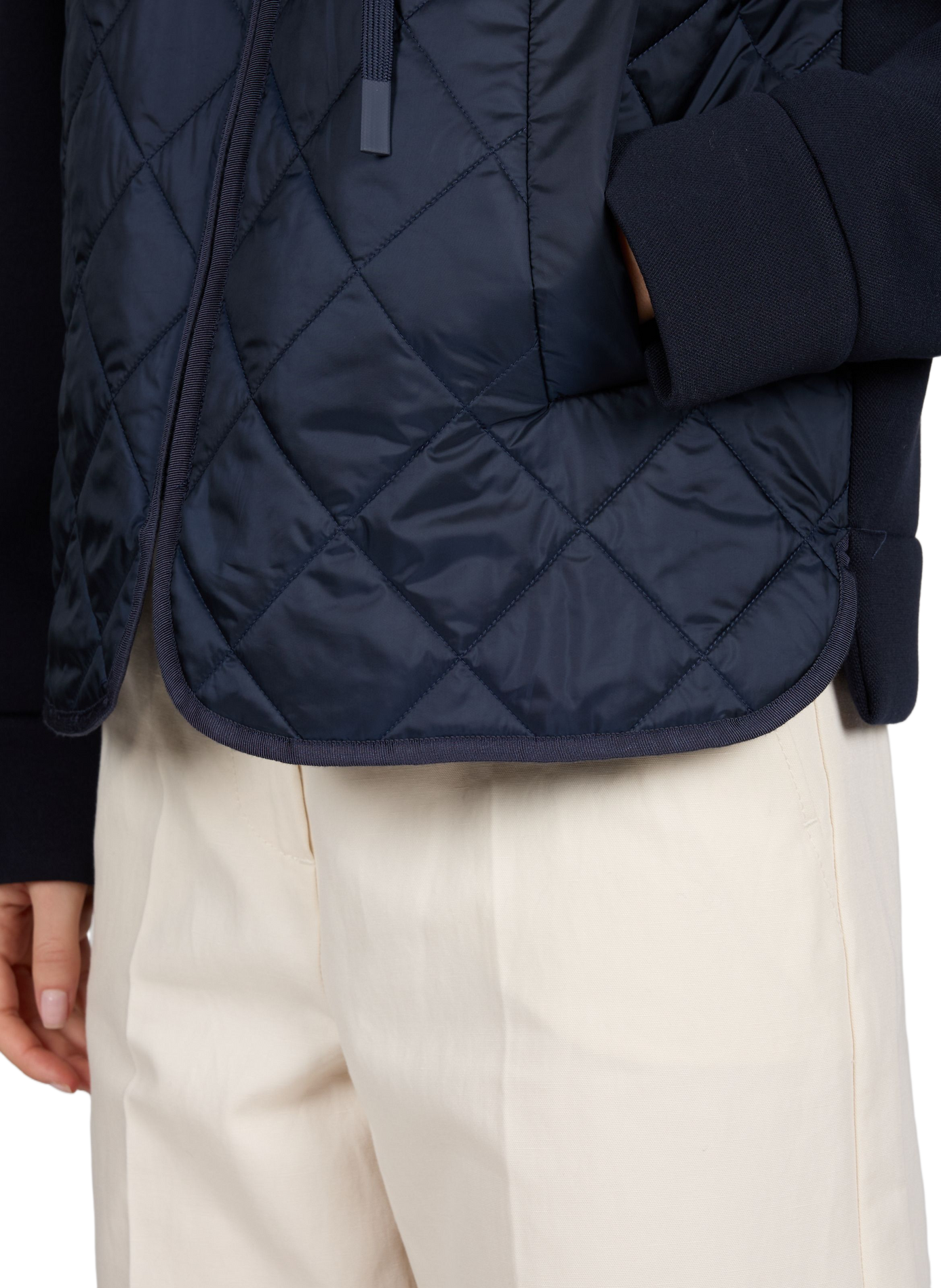 Straight-fit jacket with hood  MAX MARA WEEK END Blue