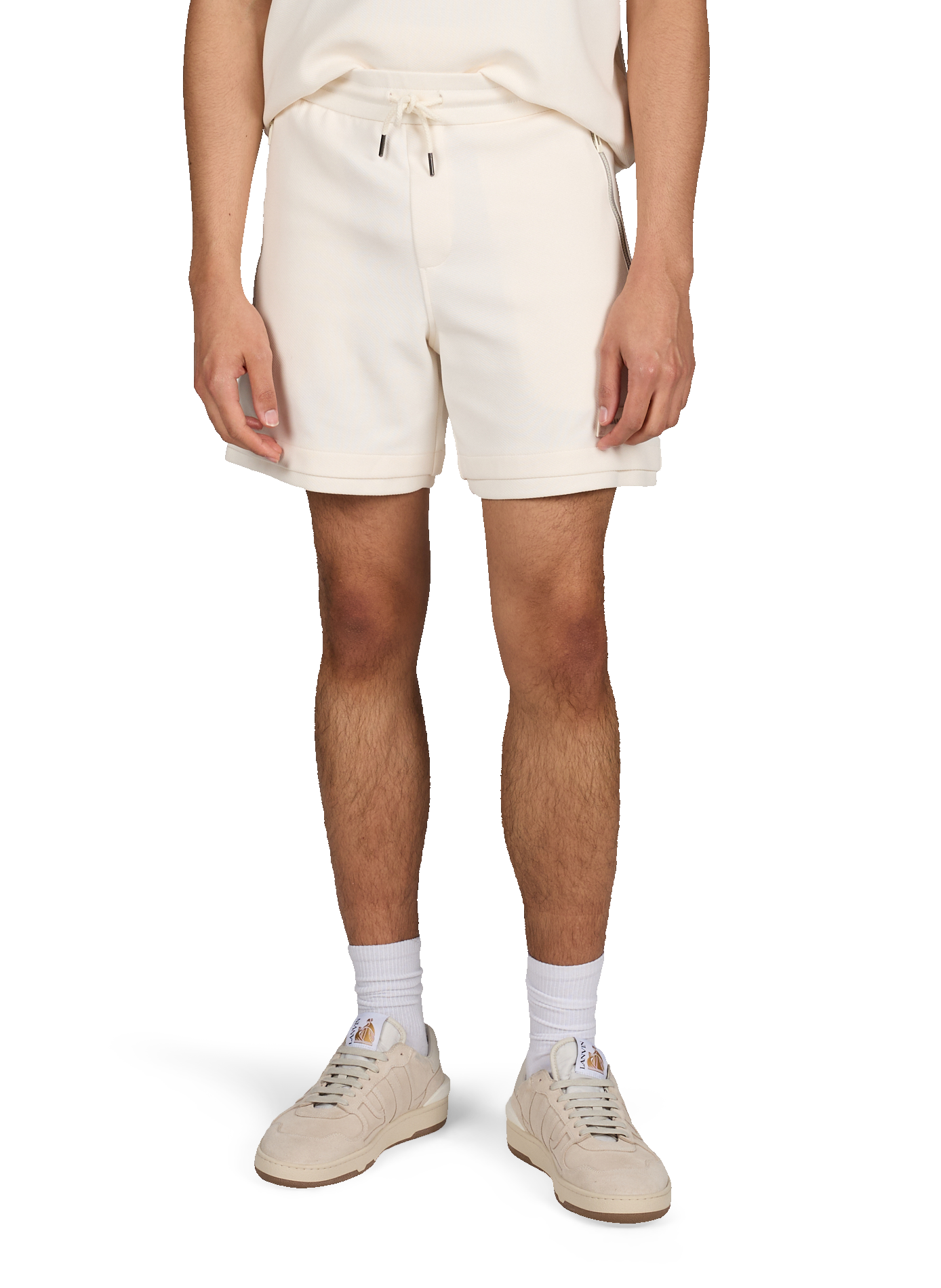 Straight Bermuda shorts in mixed cotton ARMANI EXCHANGE Beige