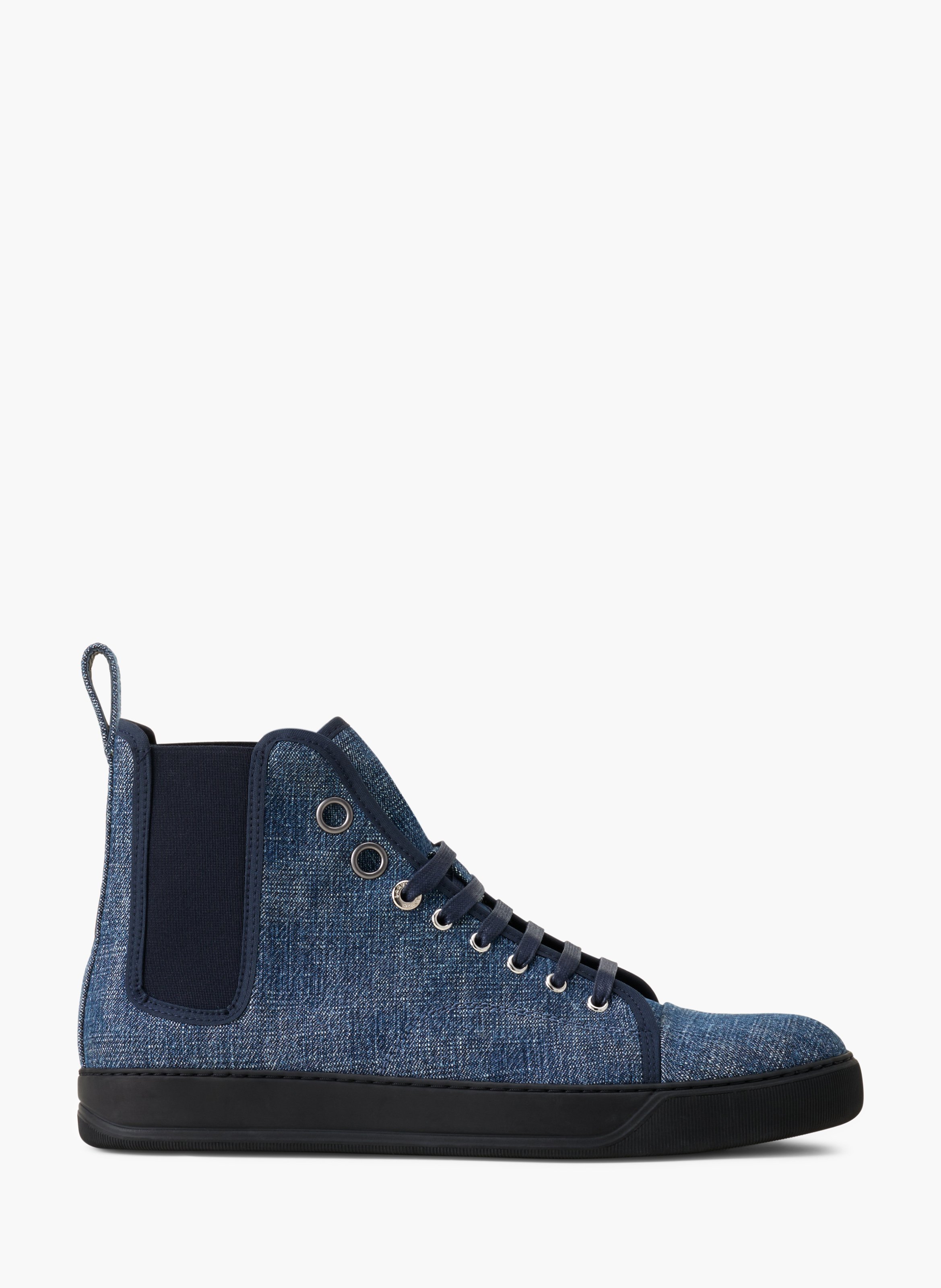 High top sneakers dbb1 en denim LANVIN Bleu