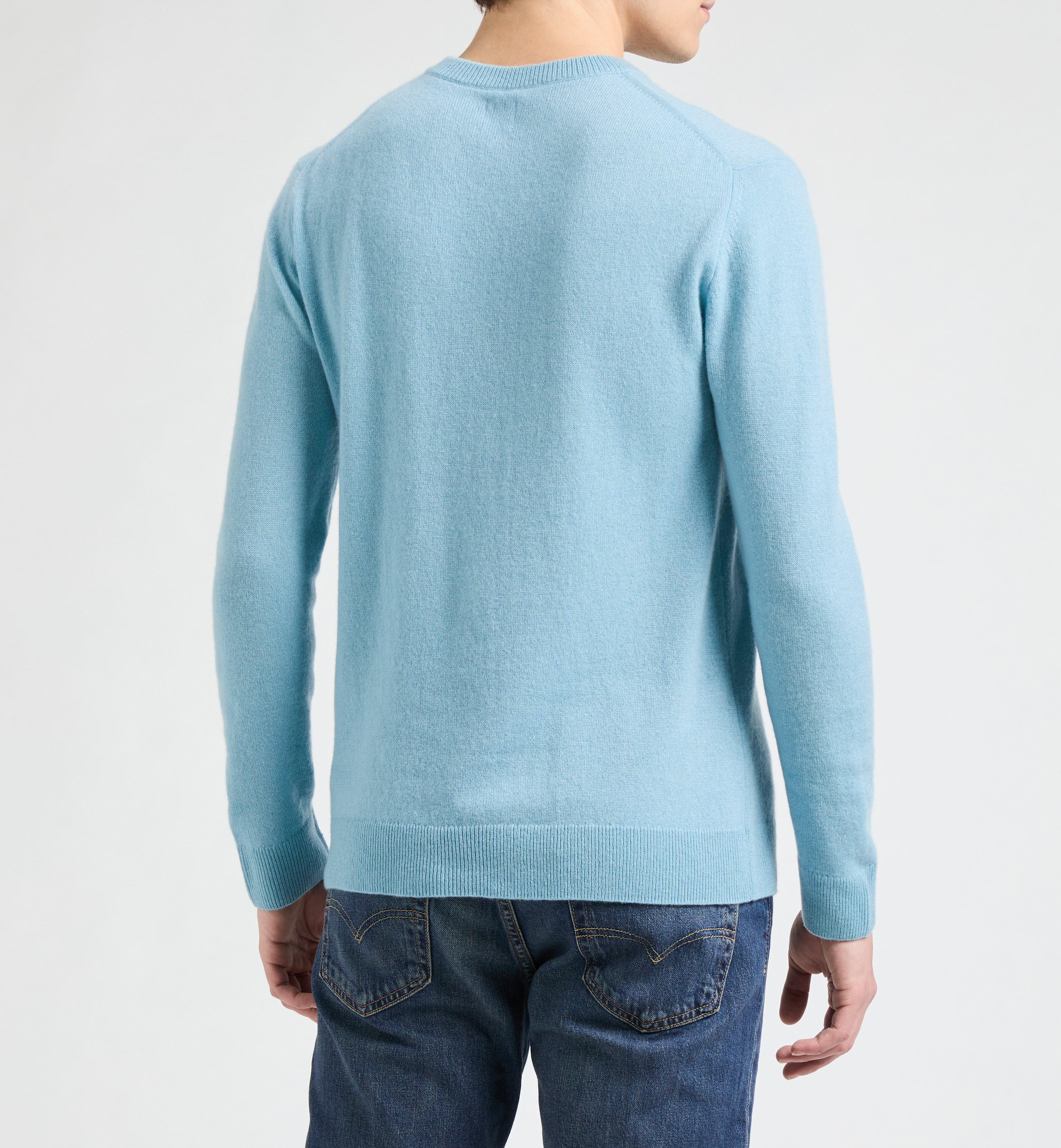  Cashmere round-neck jumper AU PRINTEMPS PARIS Blue