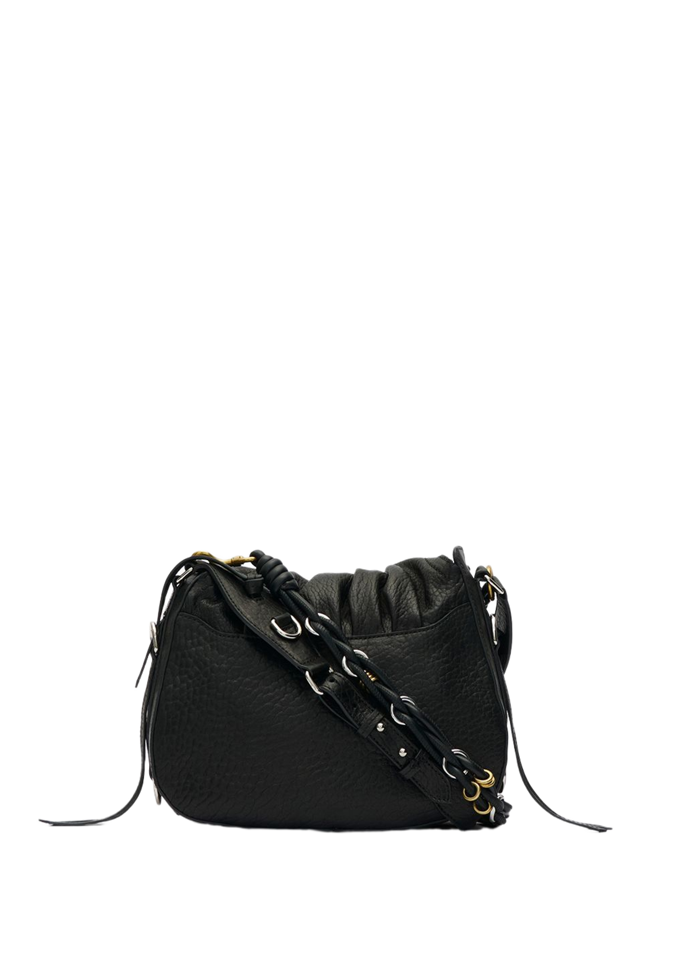 BOLTON shoulder bag in leather ISABEL MARANT Black