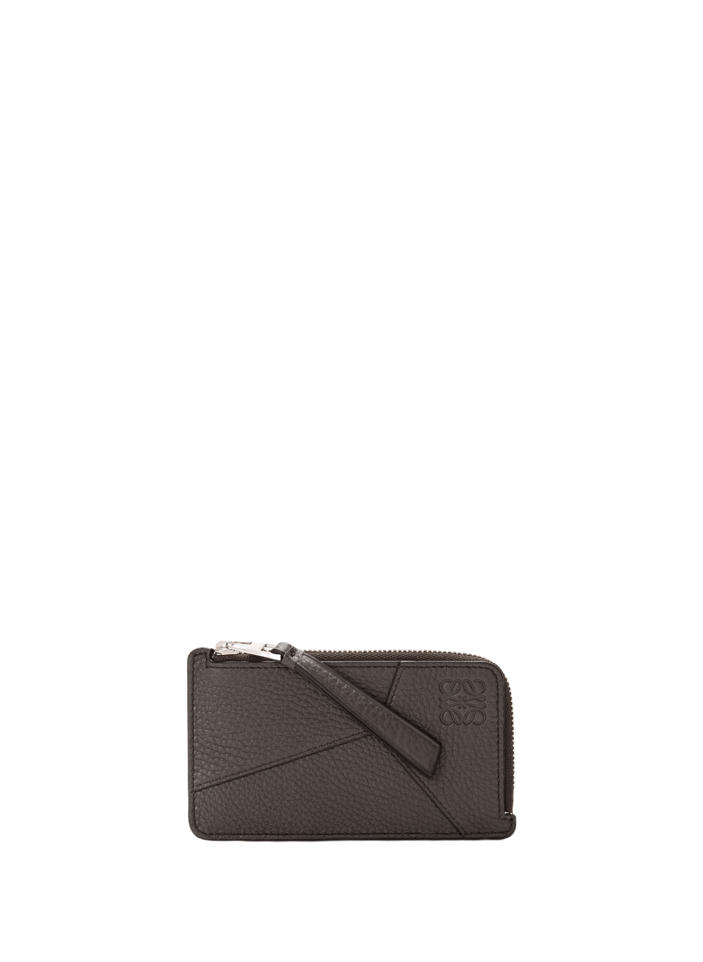 Porte-cartes puzzle en cuir de veau souple grainé LOEWE Gris
