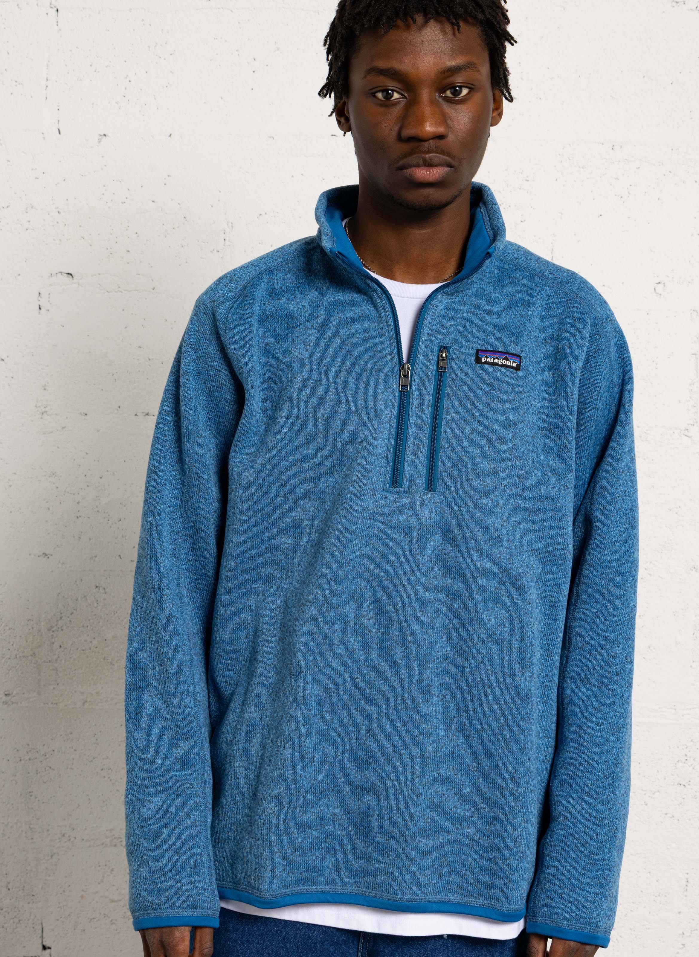Pull col montant PATAGONIA Bleu