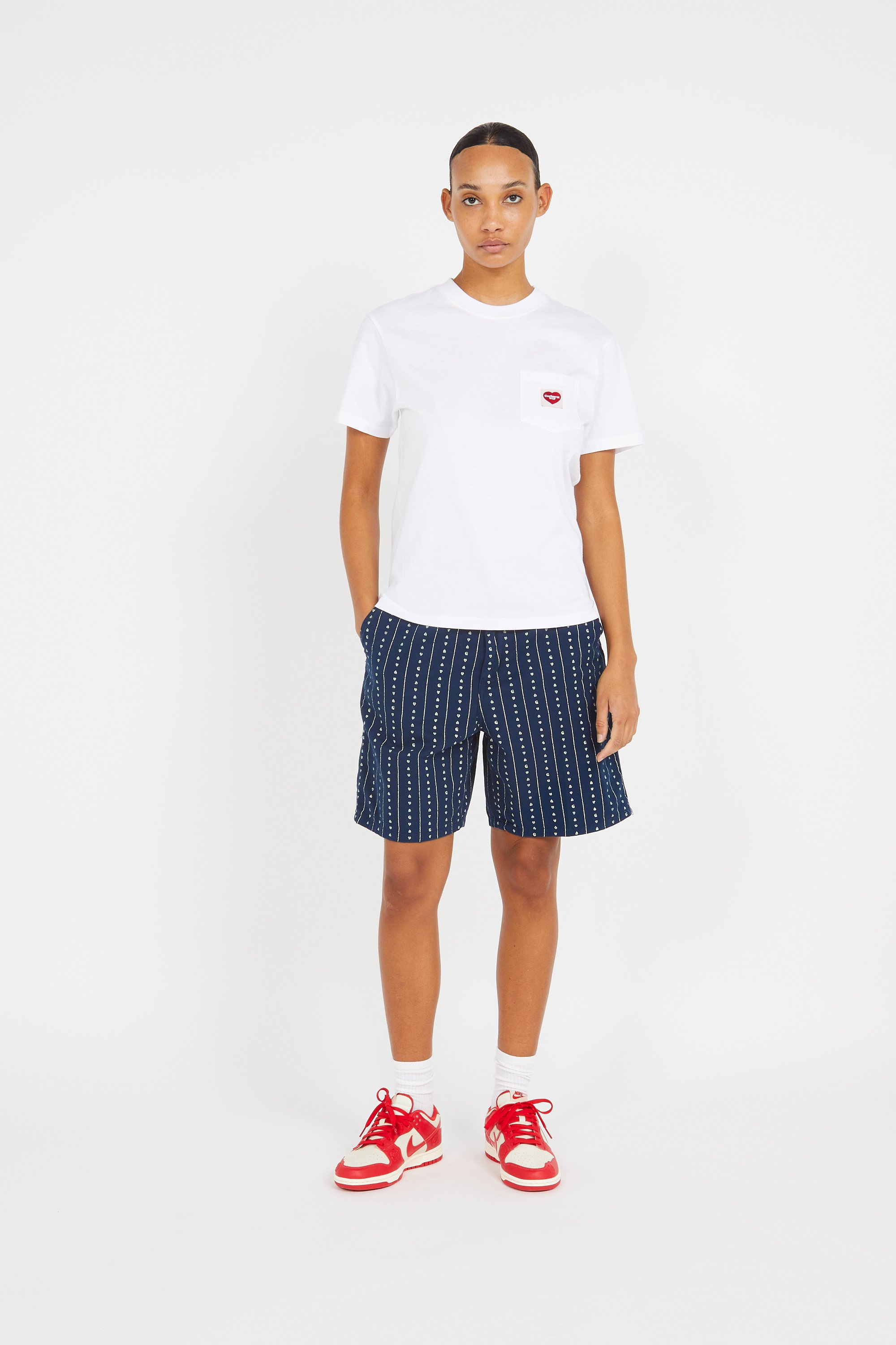T-shirt w' s/s pocket heart t-shirt CARHARTT WIP Blanc