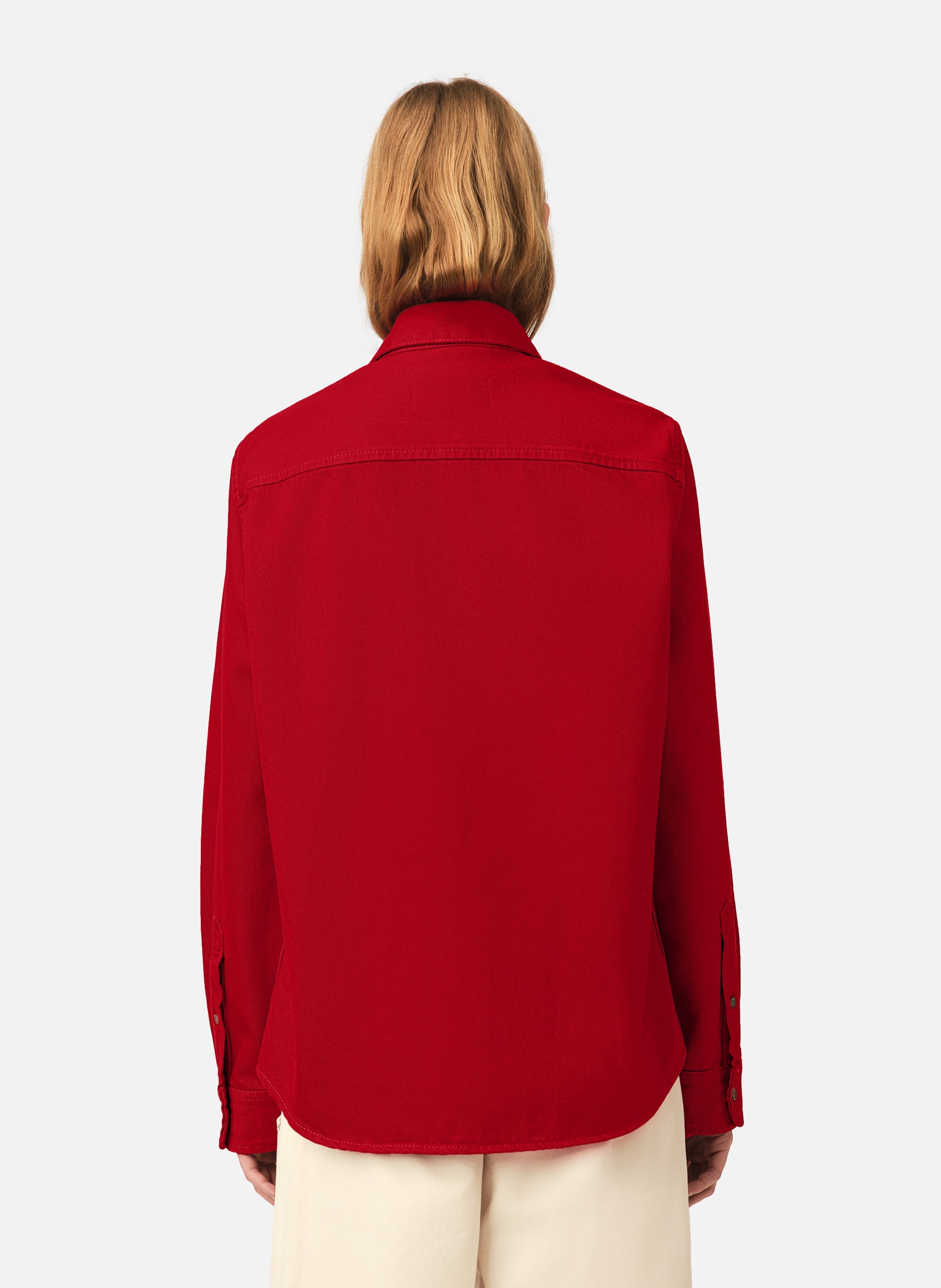 Chemise unisexe en coton ami de coeur AMI PARIS Rouge