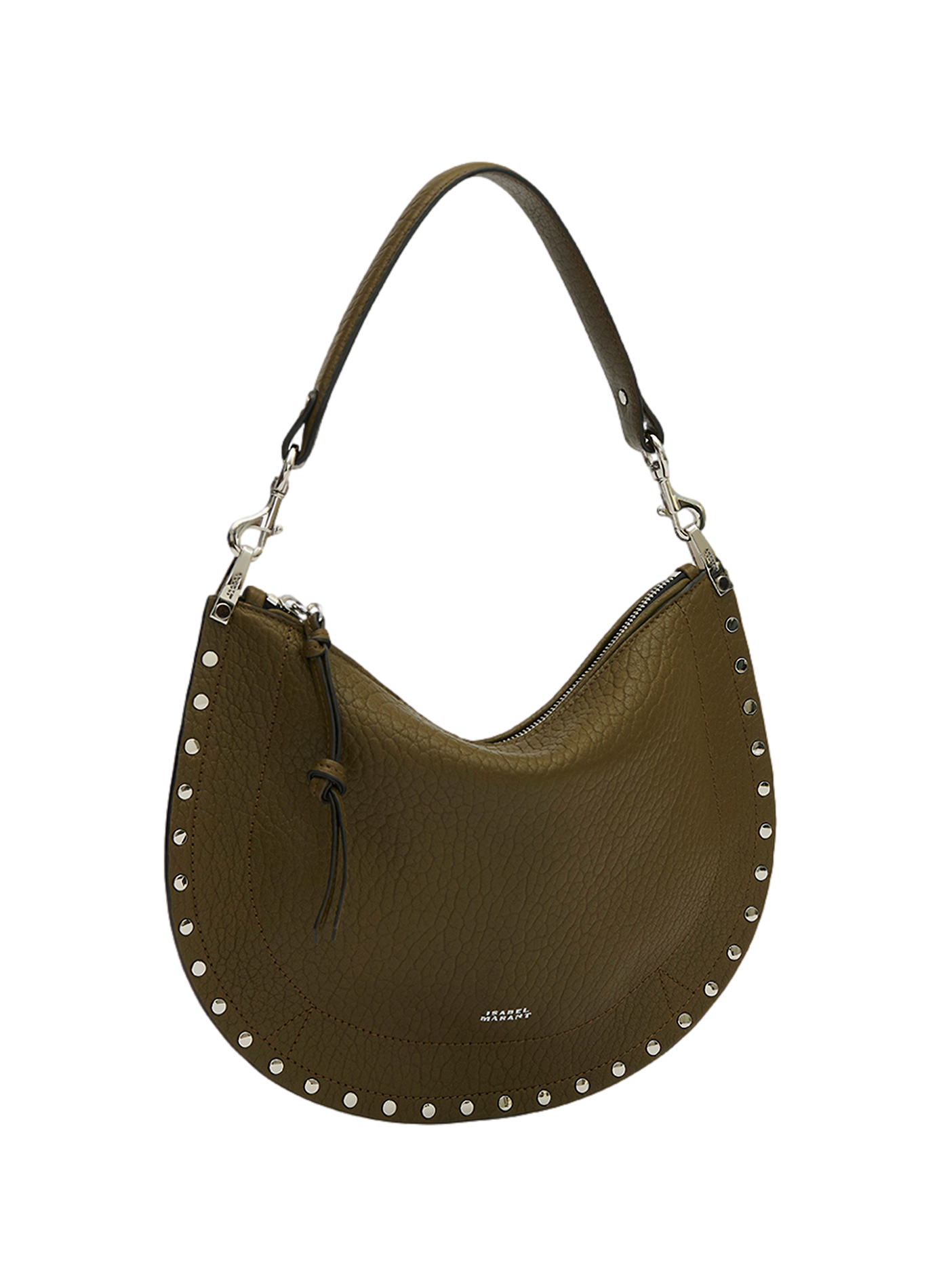 Umhängetasche Oskan Soft aus Bubble-Leder ISABEL MARANT Khaki