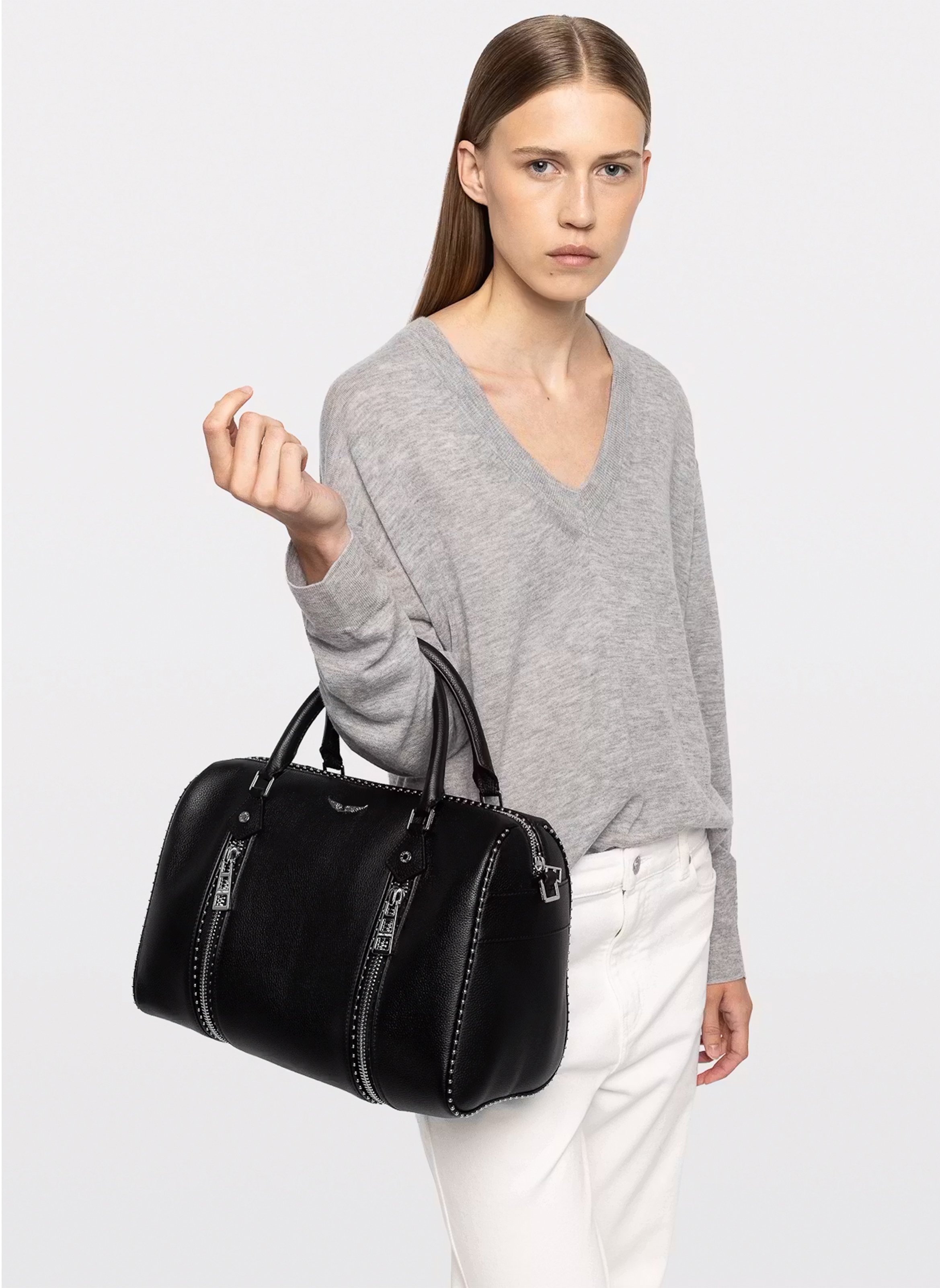Sac cabas en cuir sunny medium ZADIG&VOLTAIRE Noir