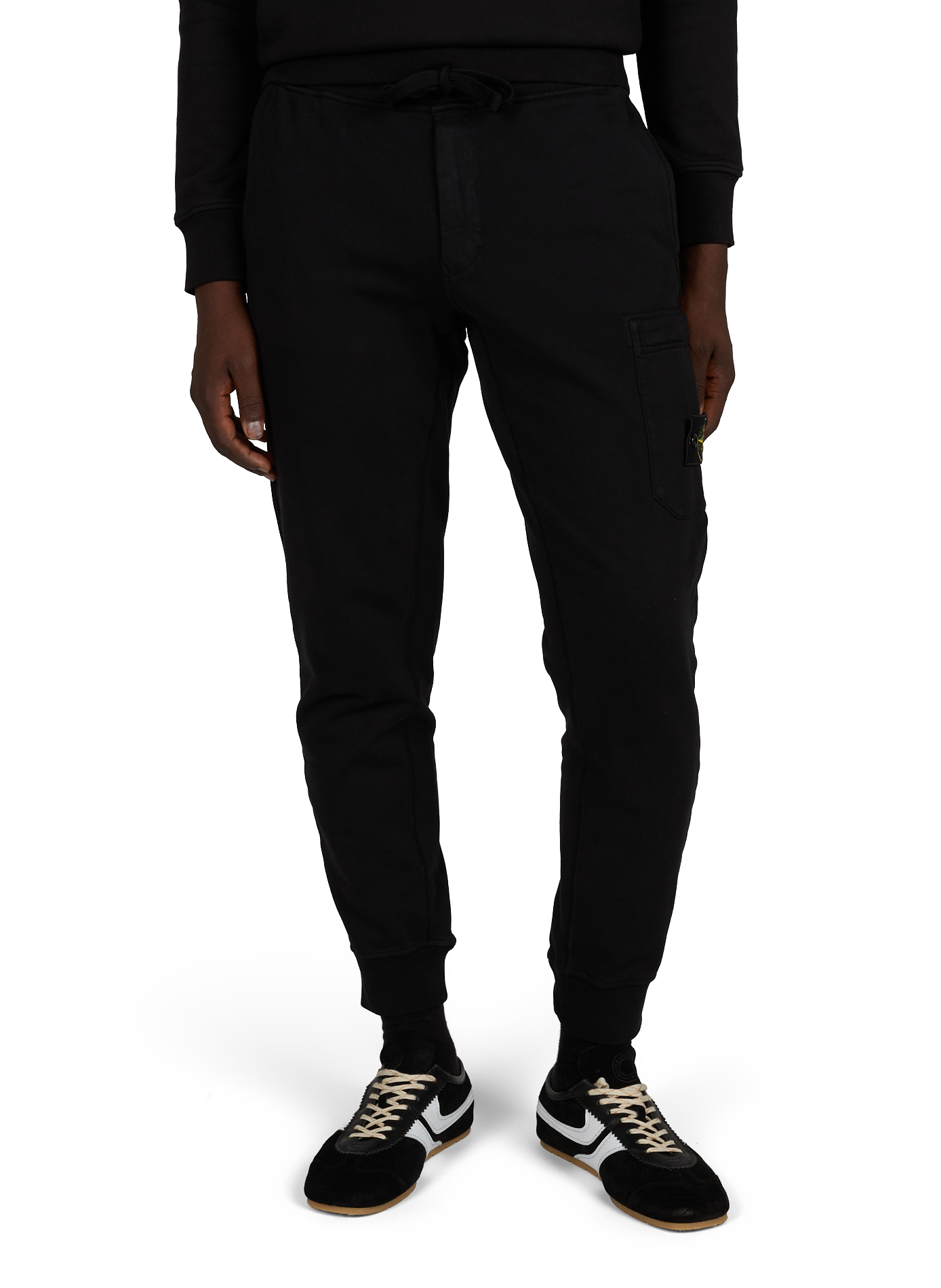 Cargo broek van katoen STONE ISLAND Zwart
