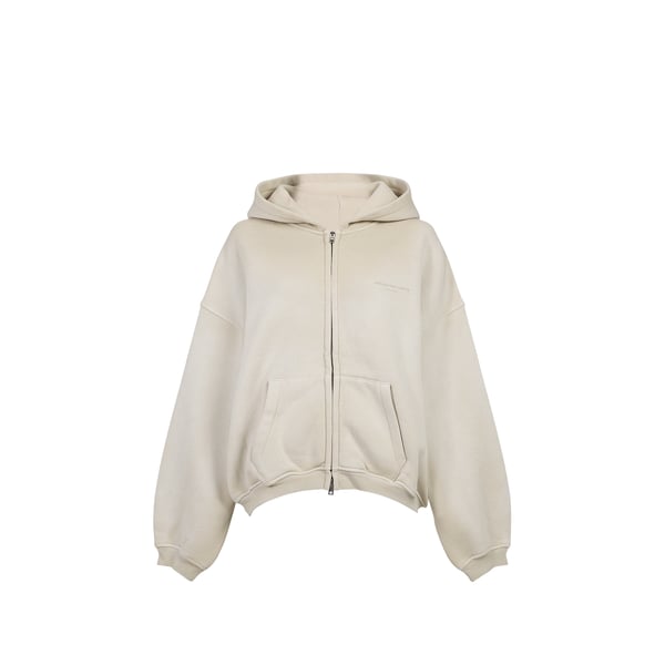 Sweat capuche à strass en coton mélangé Sweat capuche à strass en coton mélangé