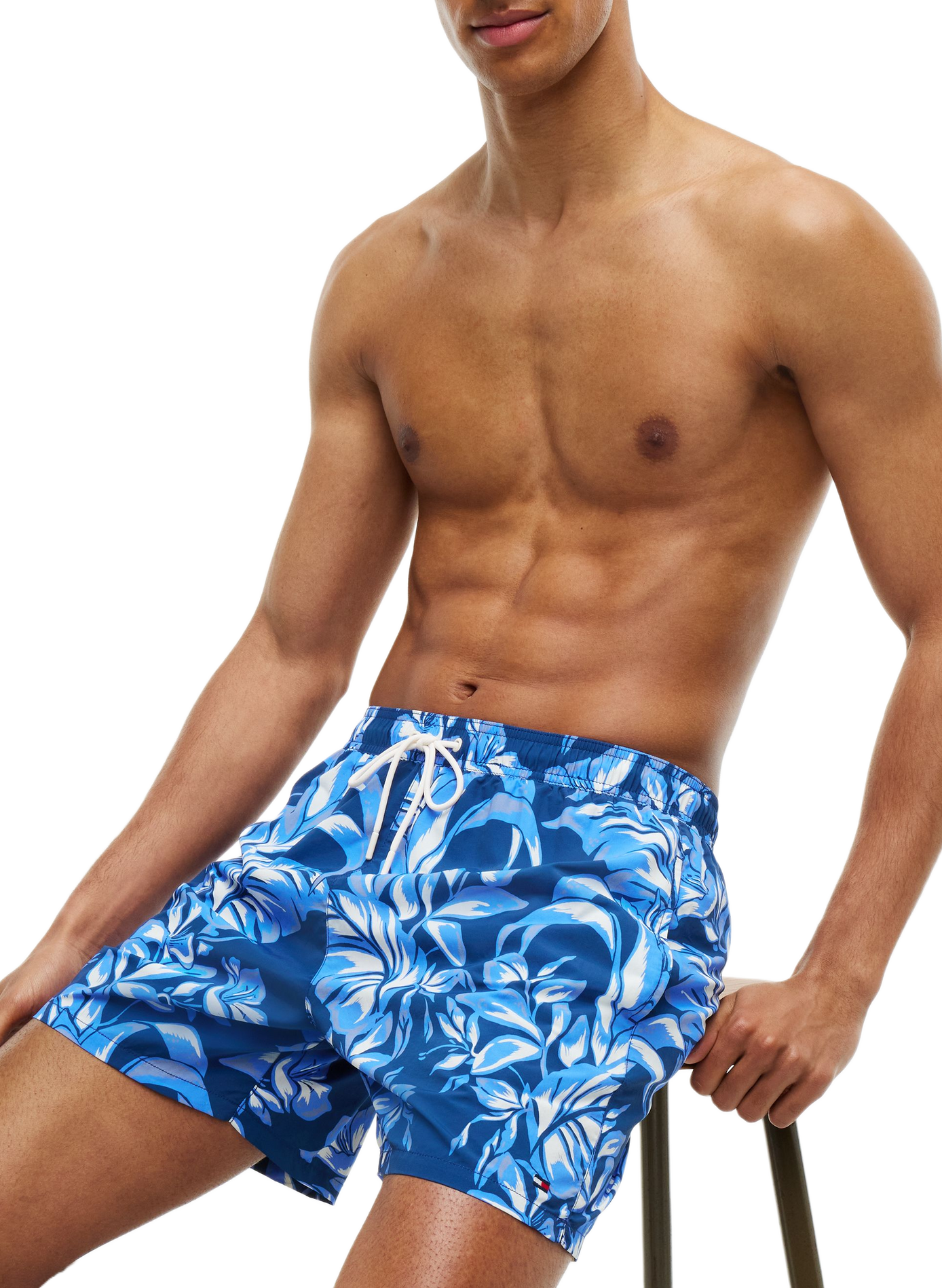 Short de bain imprimé TOMMY HILFIGER Bleu