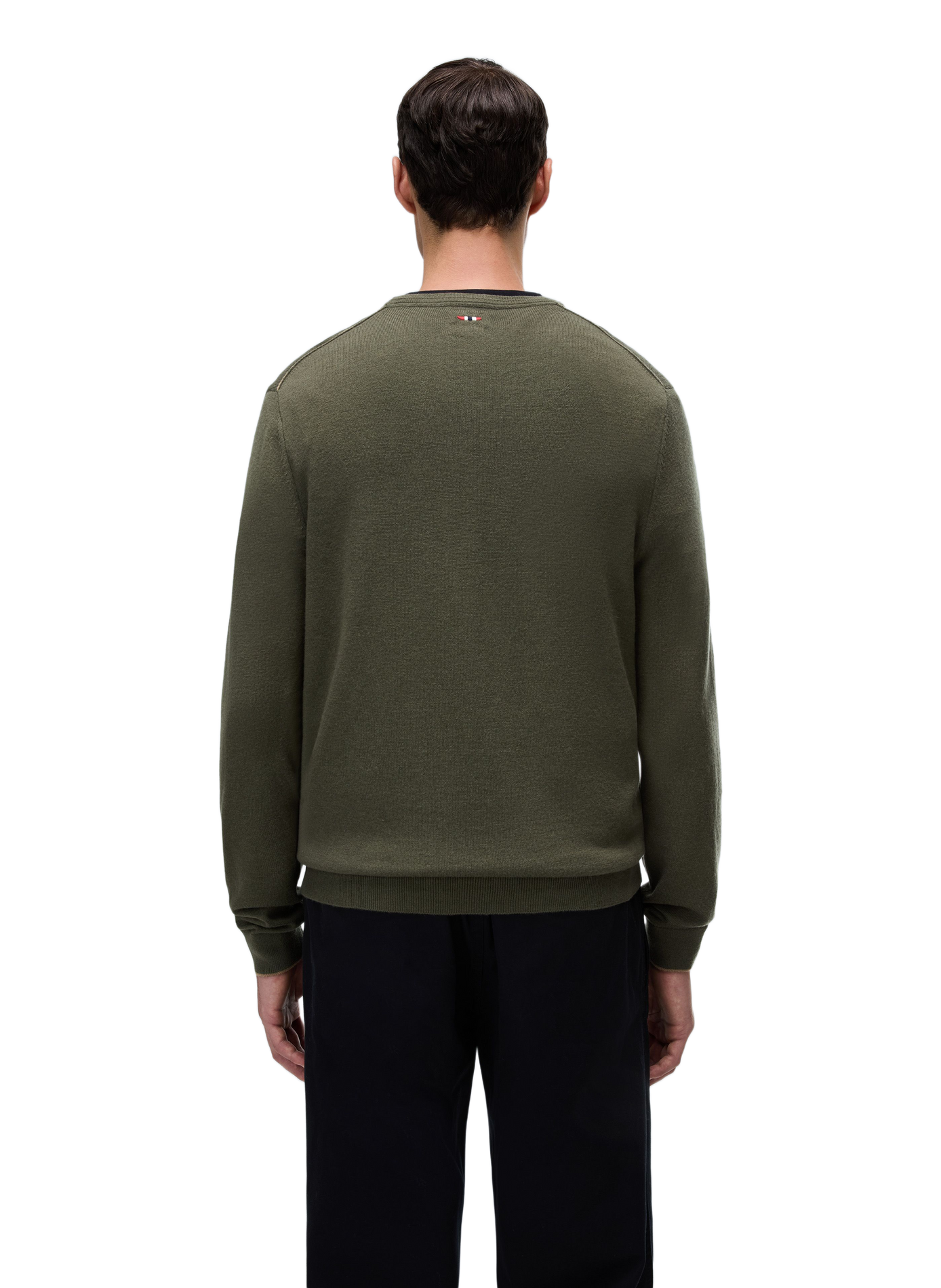 Round-neck wool jumper NAPAPIJRI Khaki