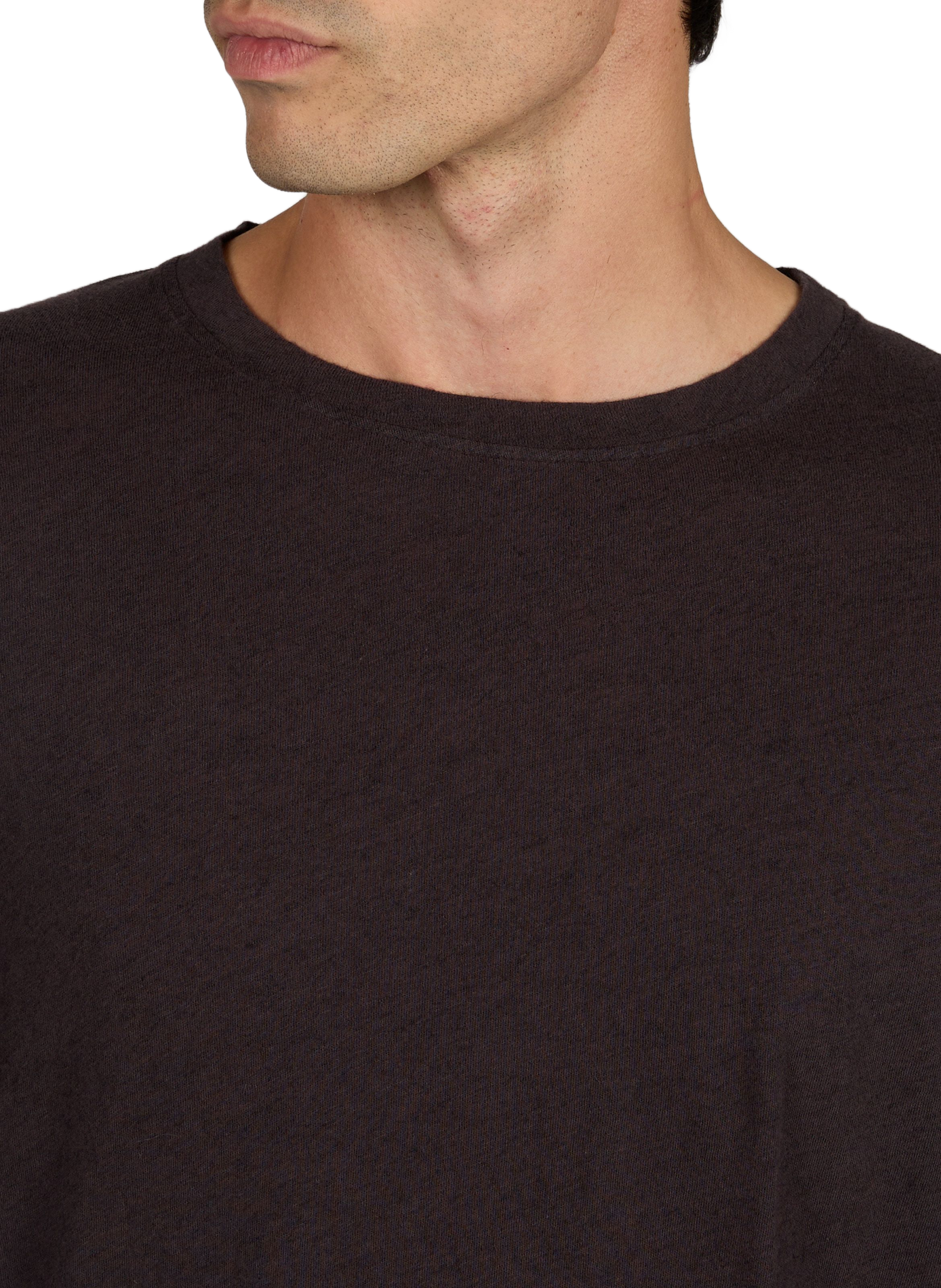 Long-sleeved cotton and wool T-shirt OUR LEGACY Brown