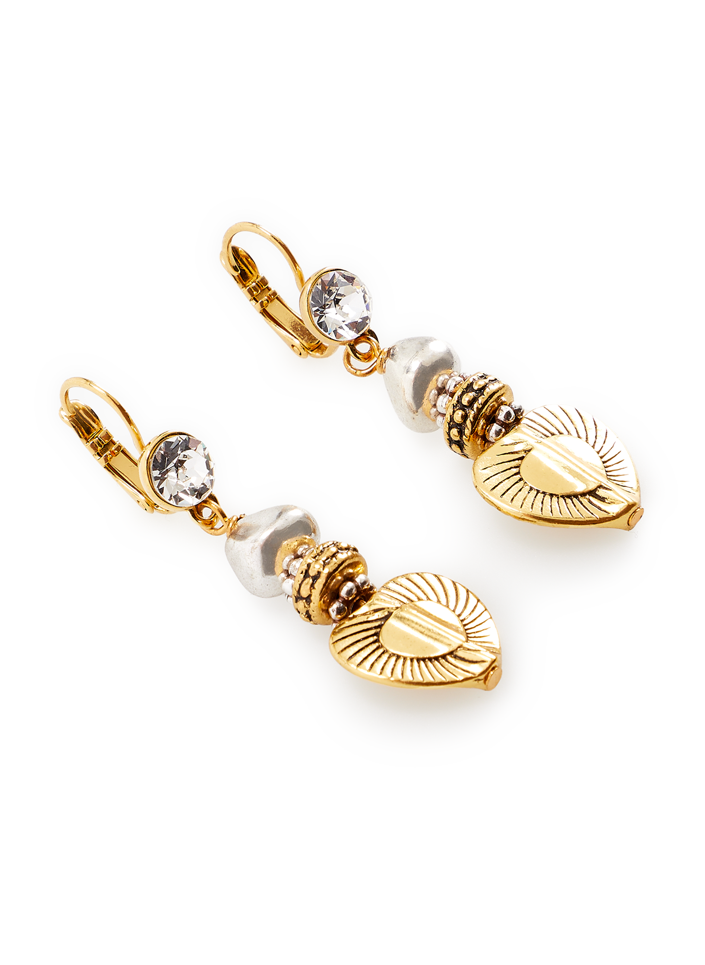 Boucles d'oreille L'essence du coeur perle