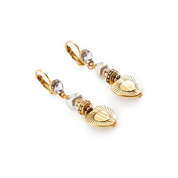 Boucles d'oreille L'essence du coeur perle