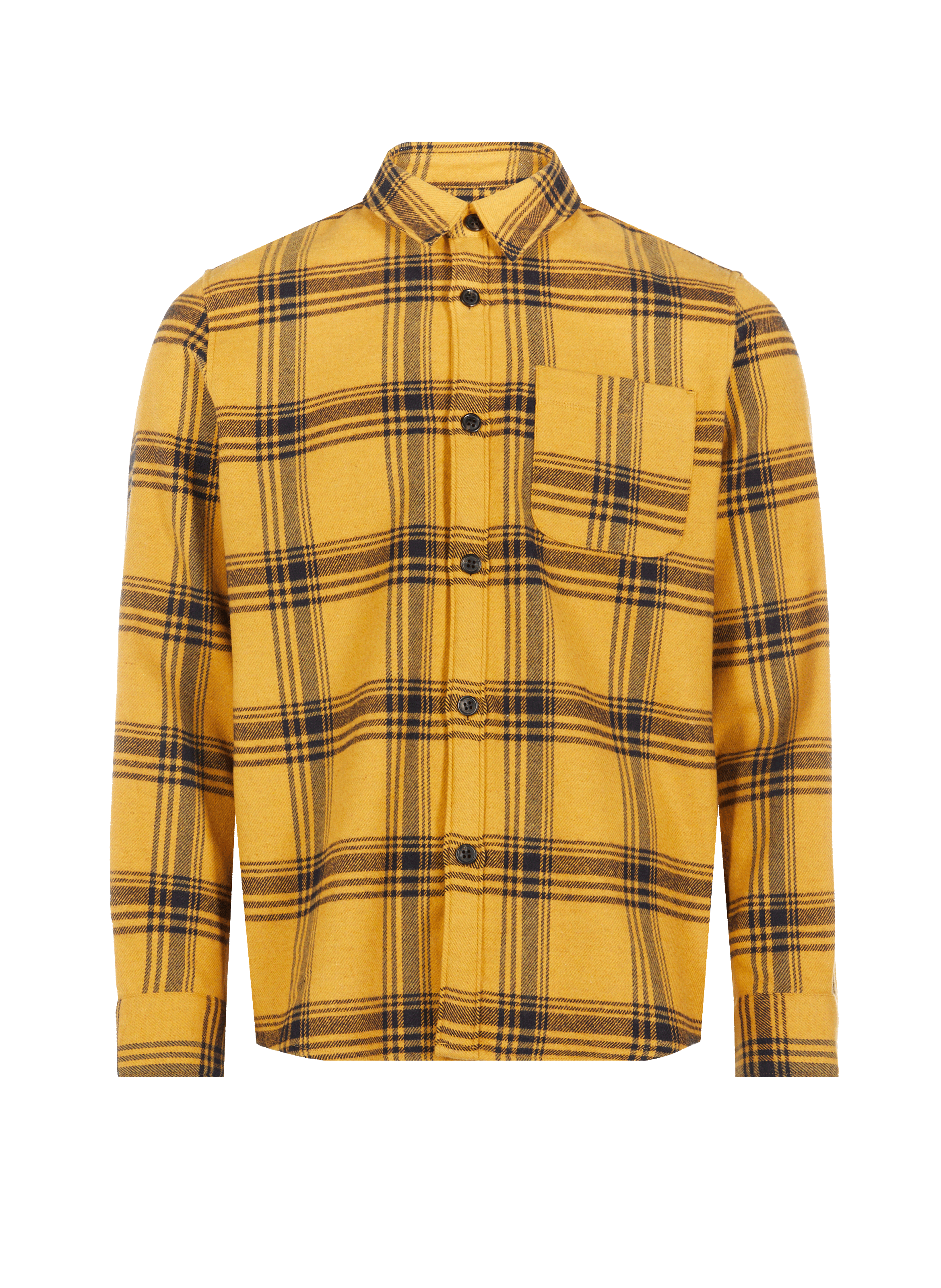 Surchemise Trek à carreaux en laine et coton mélangés