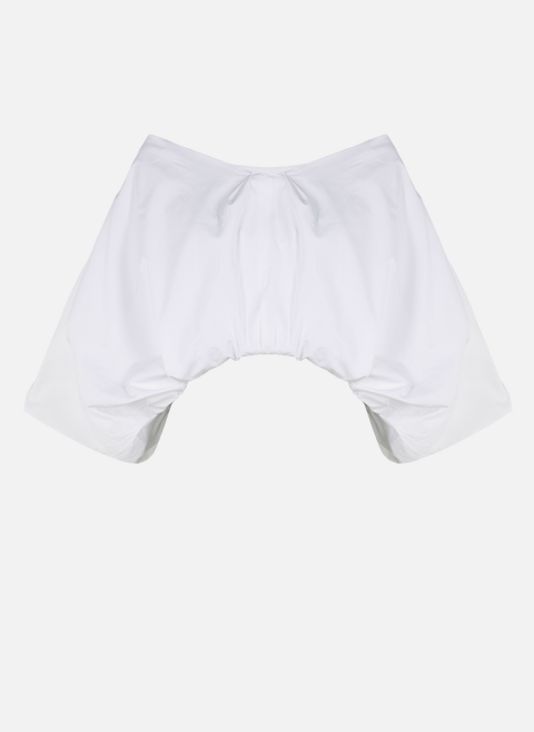 Short cotton blouse WhiteBITE STUDIOS 