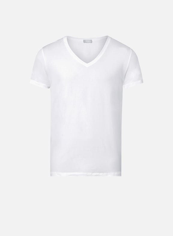 T-shirt en coton Blanc by HANRO HANRO T-shirt en coton Blanc