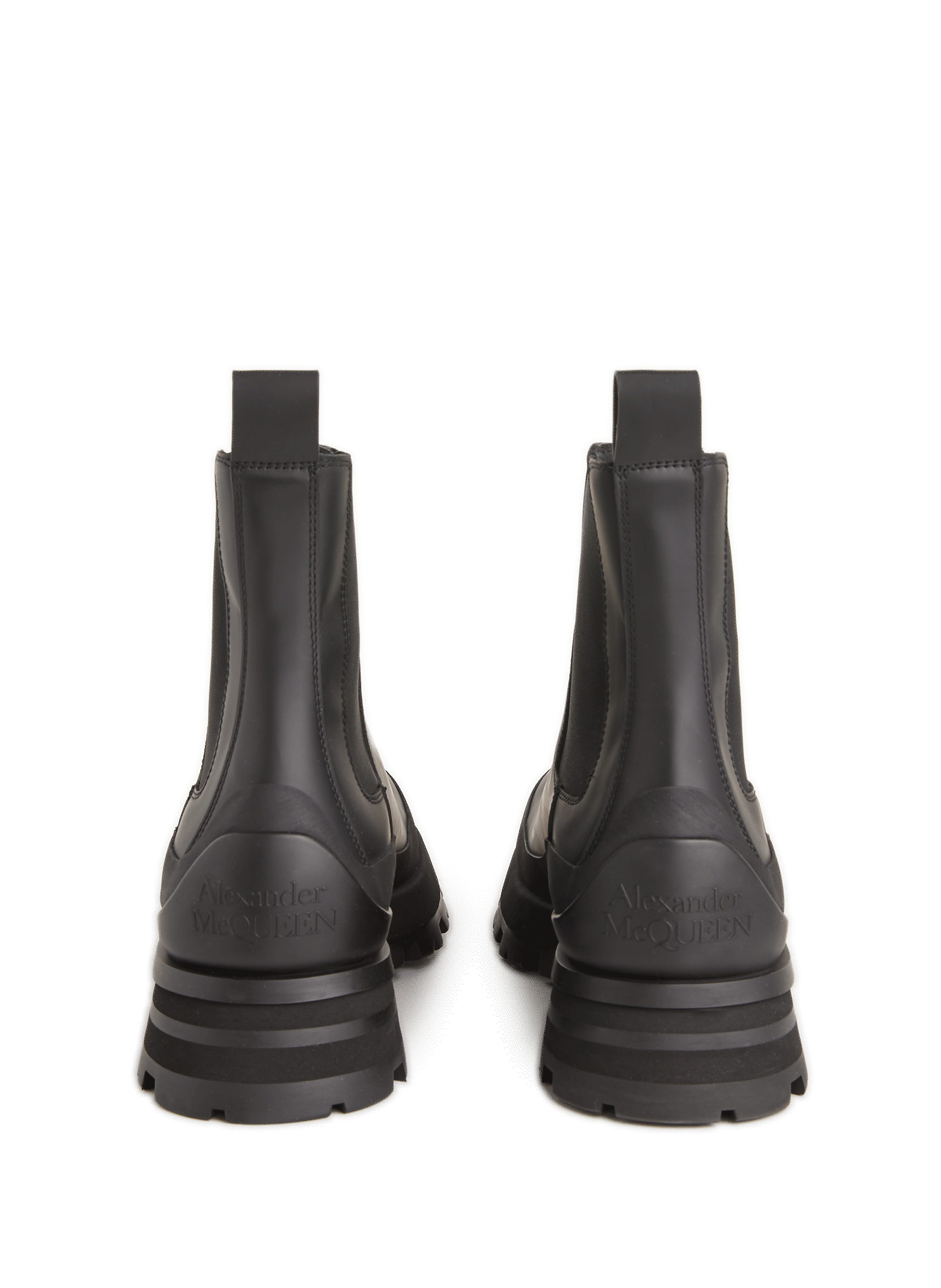 Bottines en cuir ALEXANDER MCQUEEN Noir