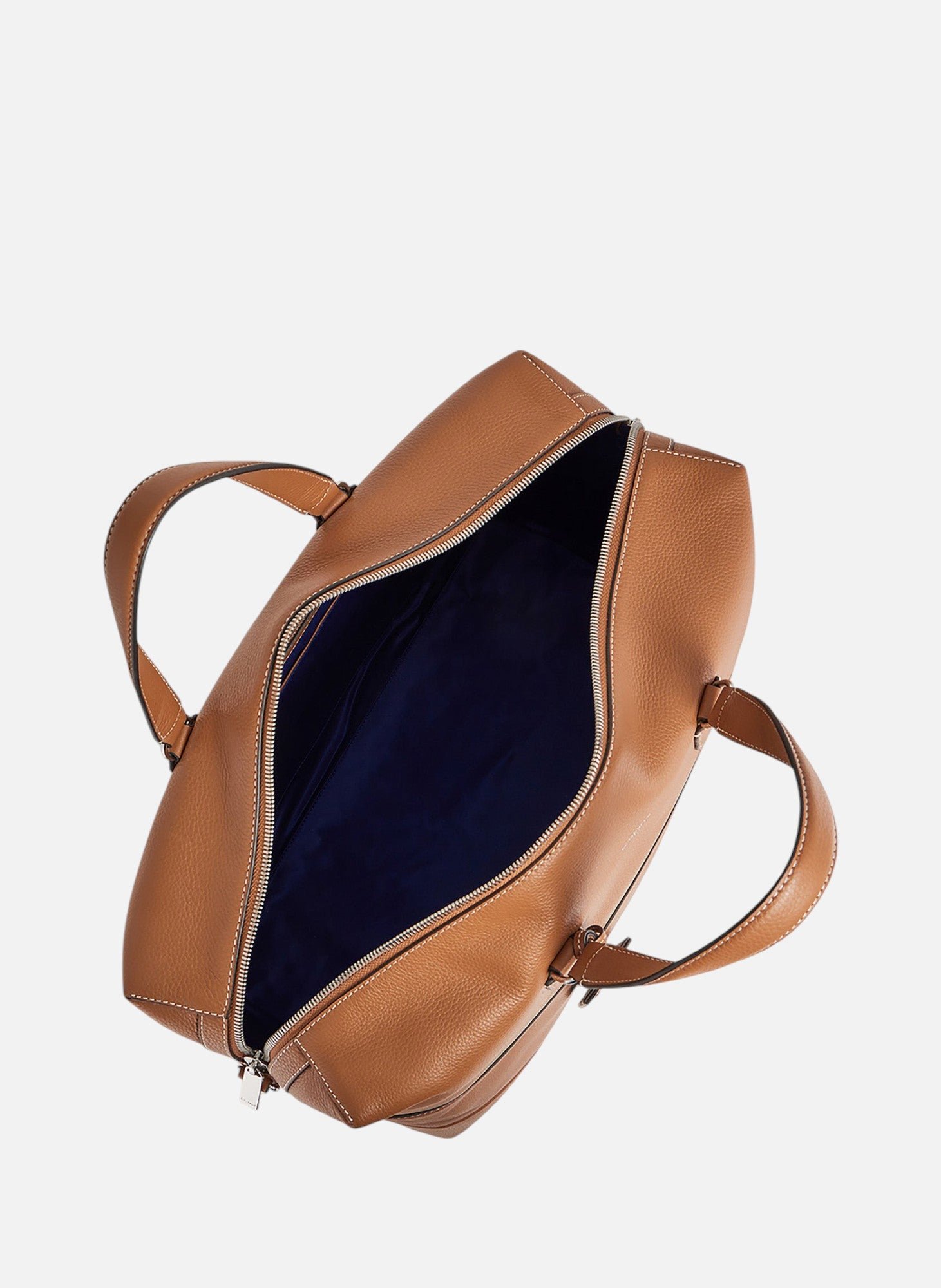 Sac de voyage 24h romy en cuir grainé LE TANNEUR Marron