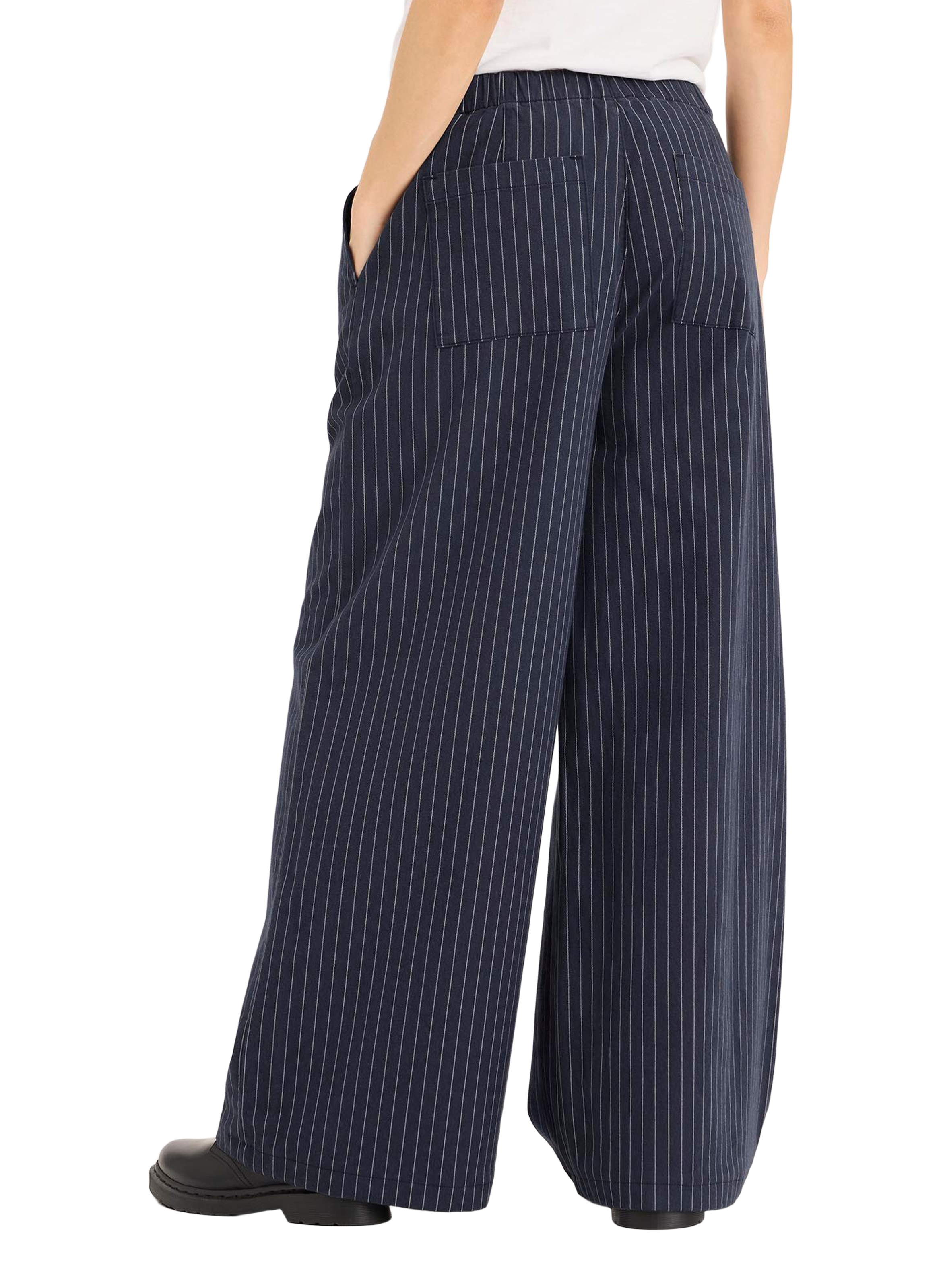 Pantalon large en coton DOCKERS Bleu