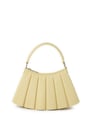 Petit sac Lenglen plissé en cuir | Beige by LACOSTE LACOSTE Petit sac Lenglen plissé en cuir | Beige