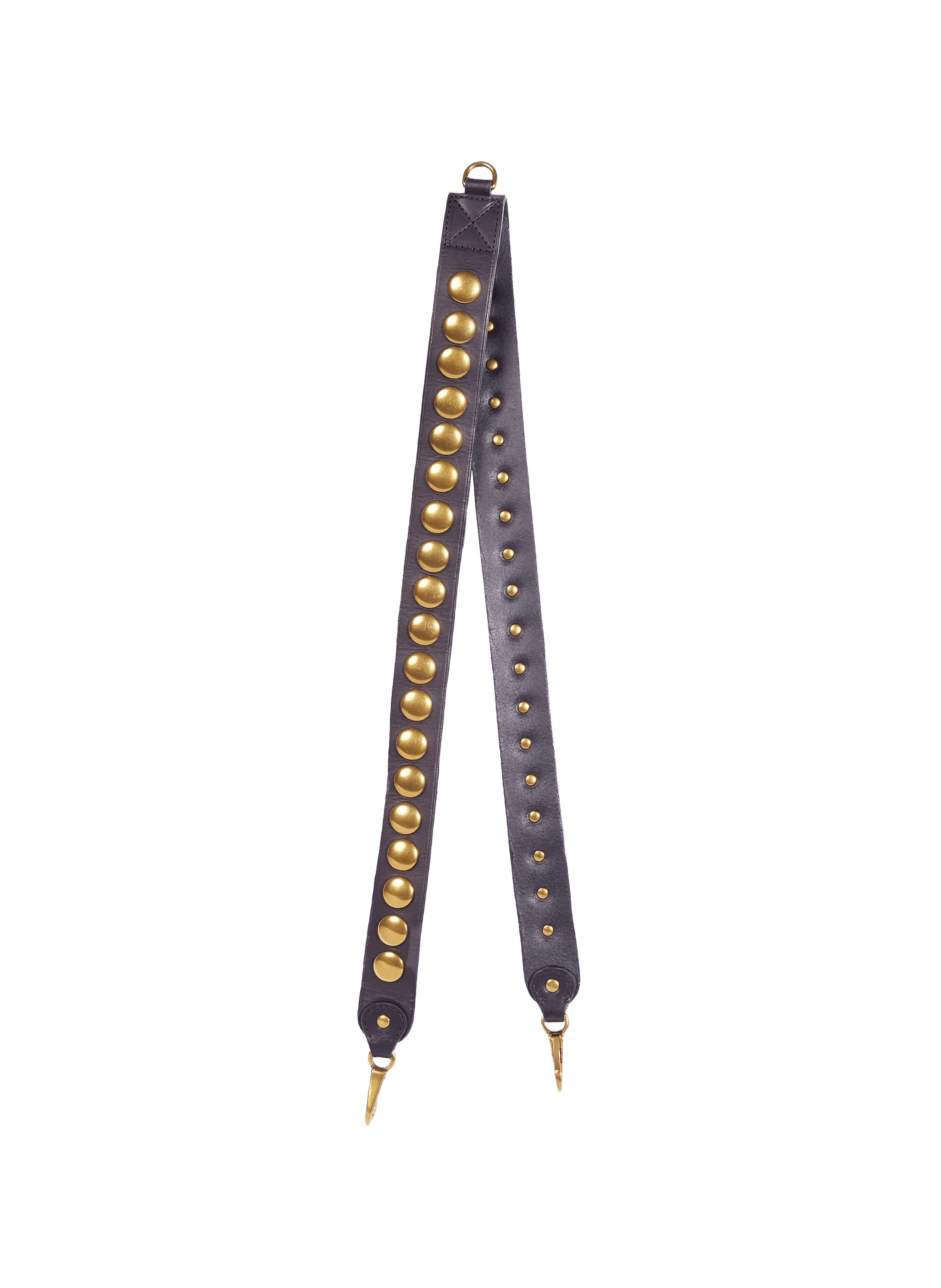 JÉRÔME DREYFUSS Festival leather shoulder strap Black