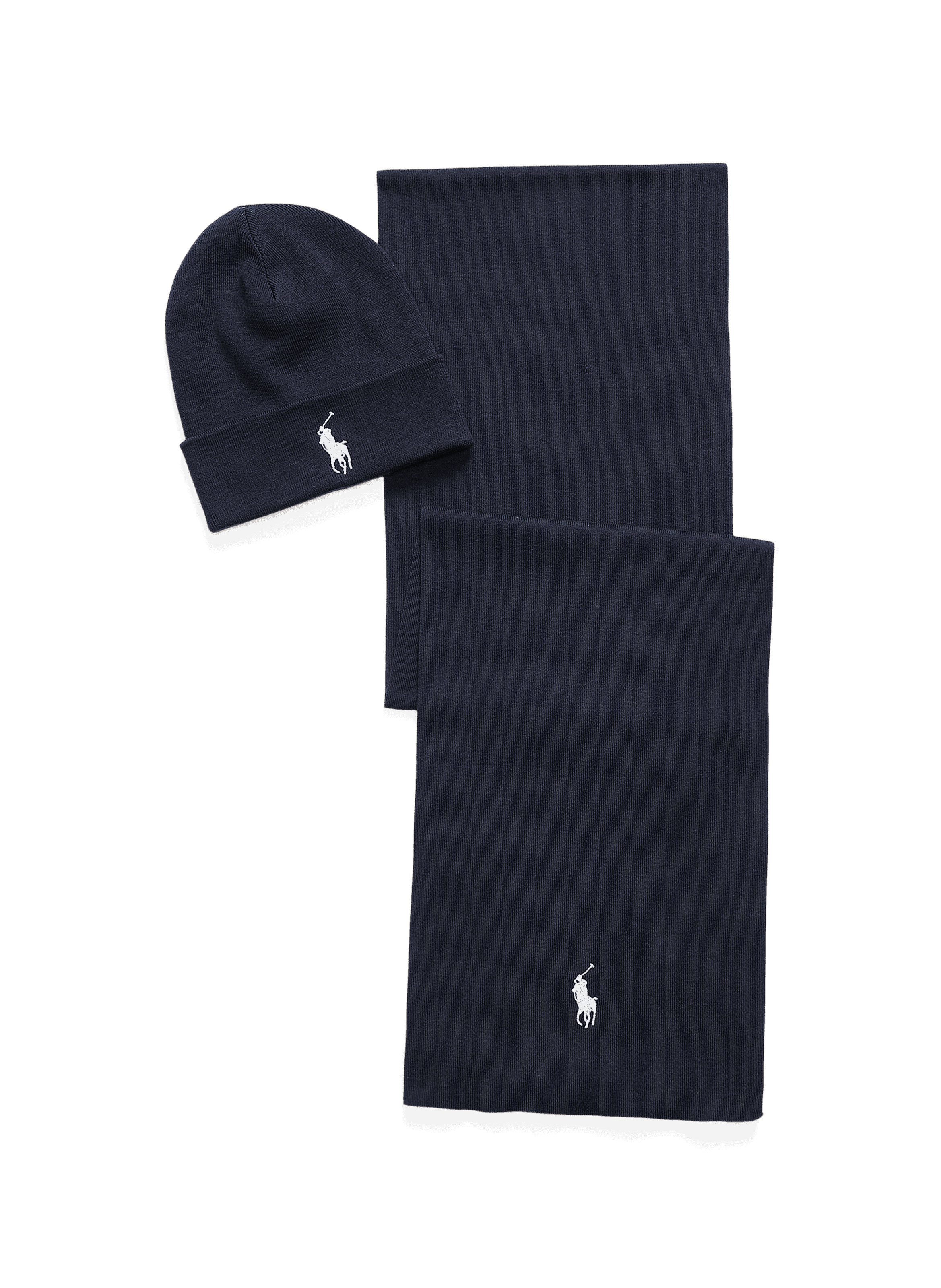 Cotton scarf and beanie POLO RALPH LAUREN Blue