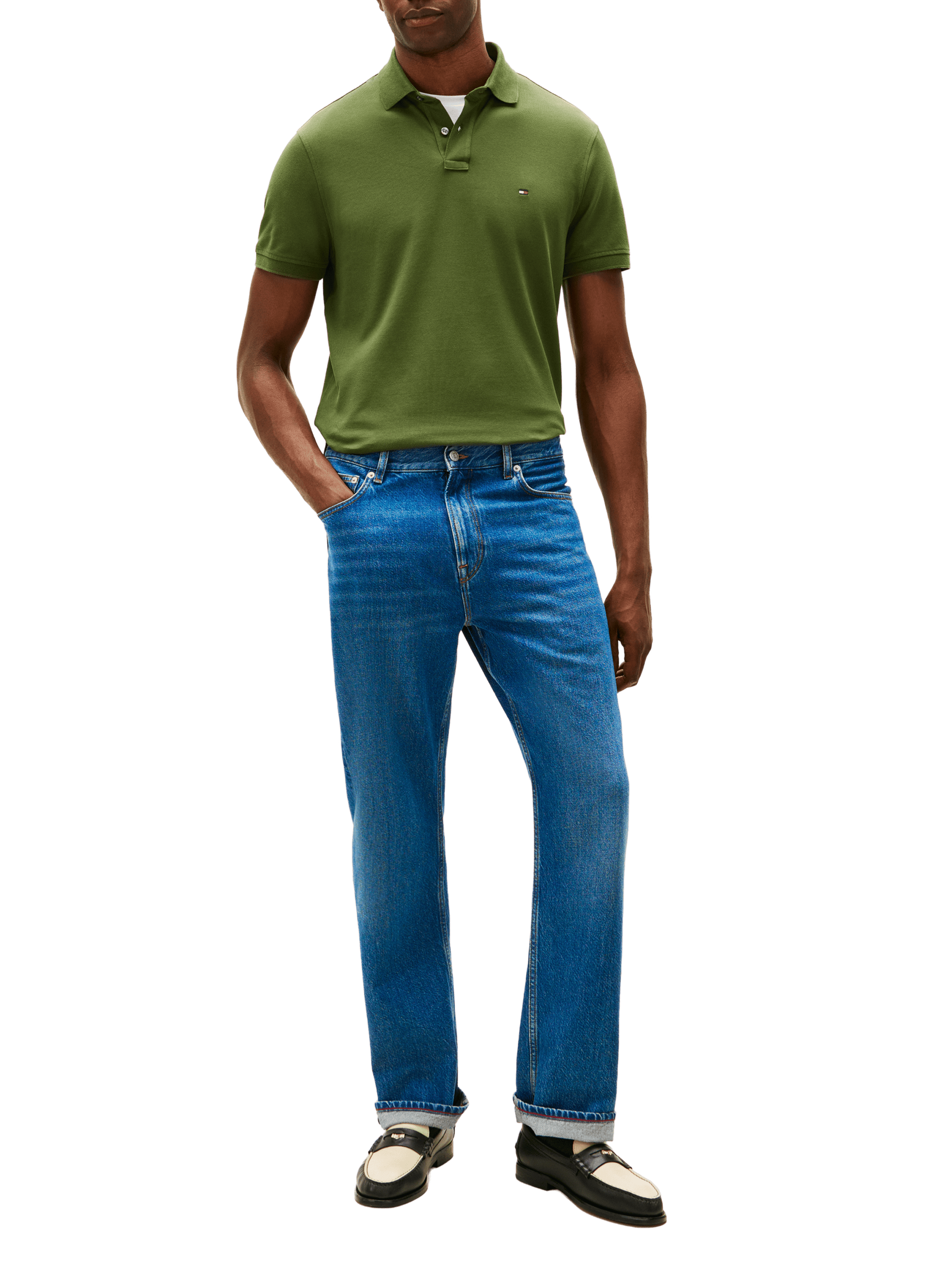 Iconic 1985 organic cotton polo shirt TOMMY HILFIGER Green