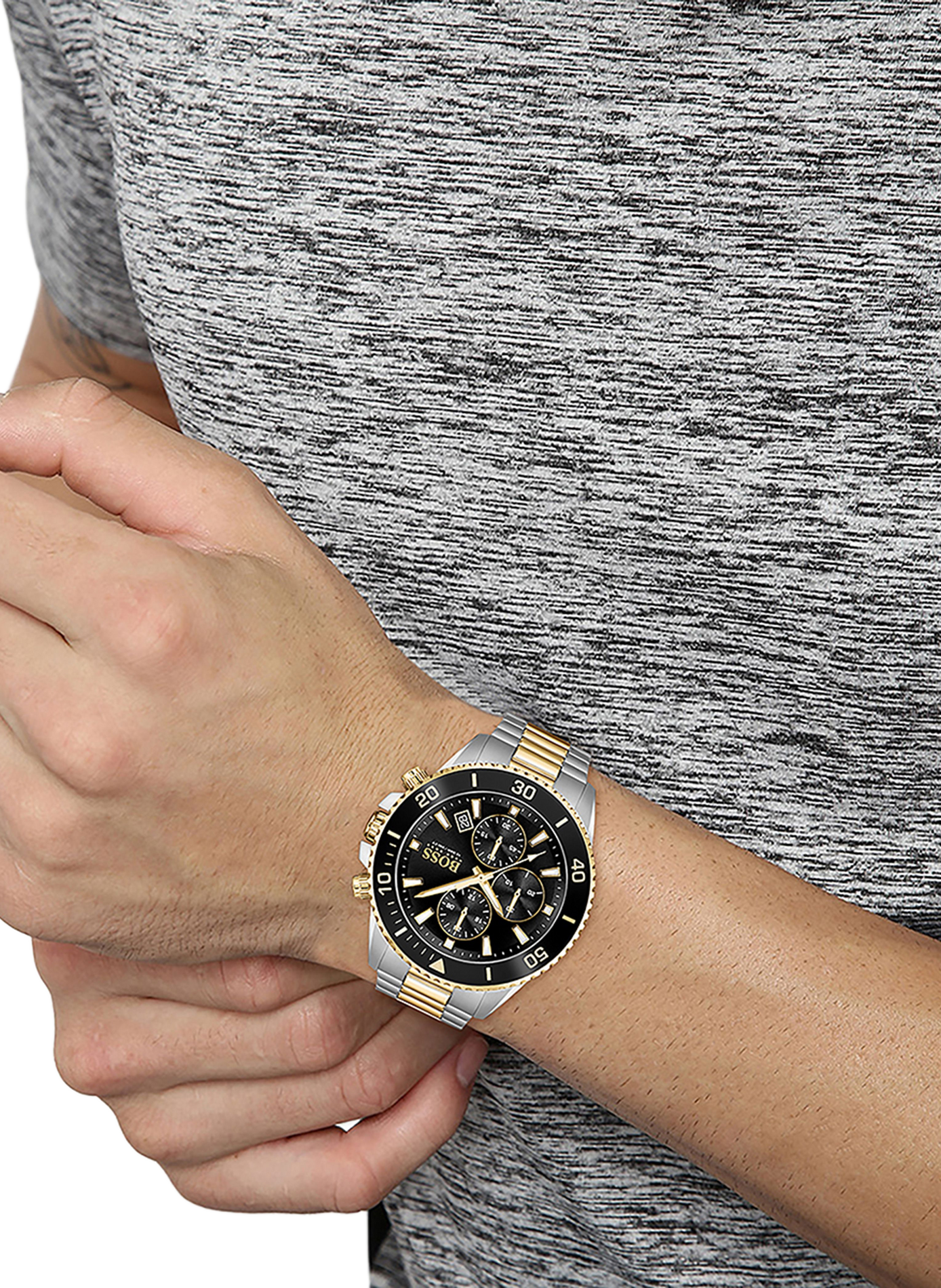 Chronographuhr aus Stahl BOSS Mehrfarbig