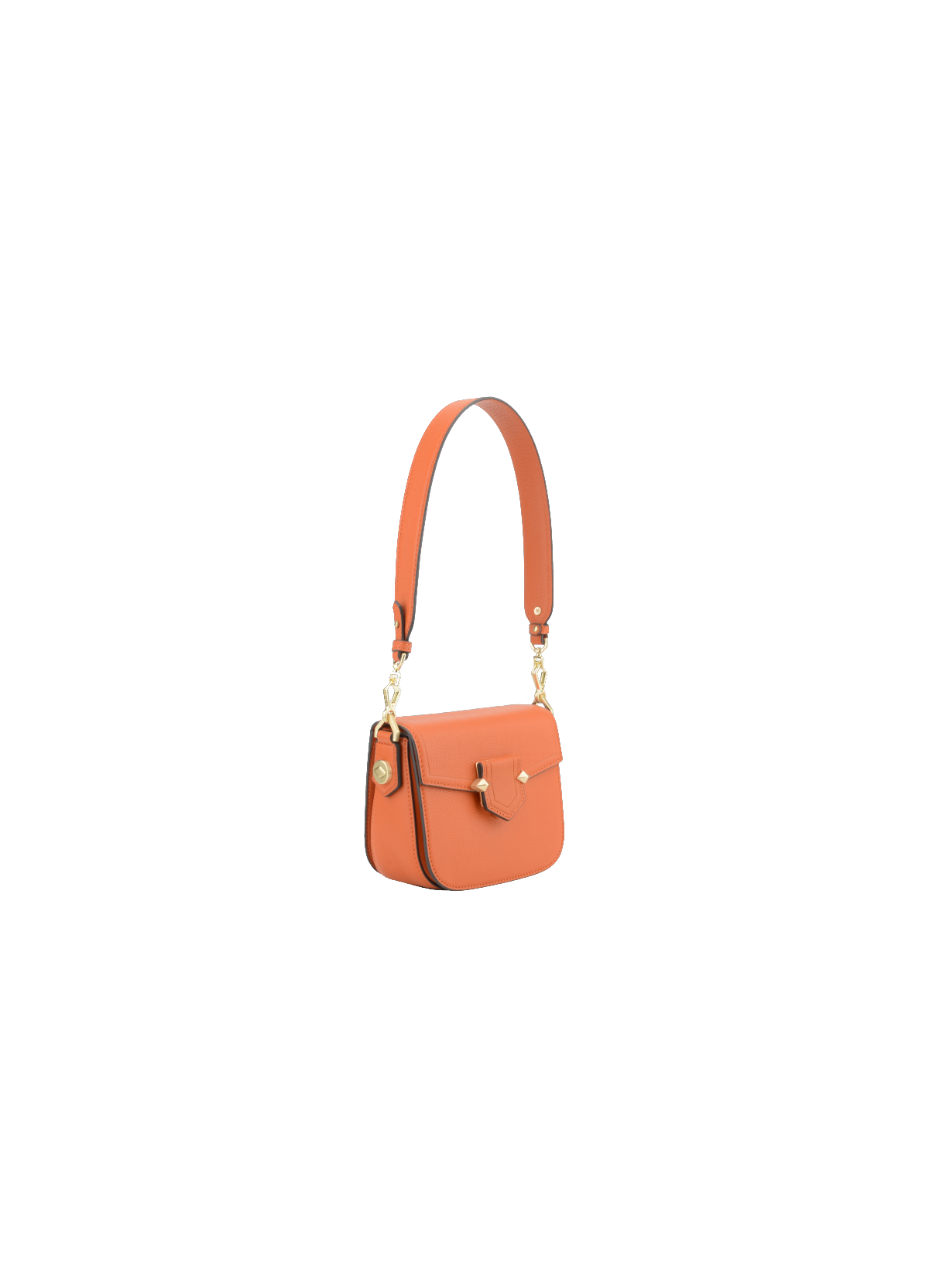 Sèvres | Sac trotteur PM en cuir de vachette POURCHET Orange