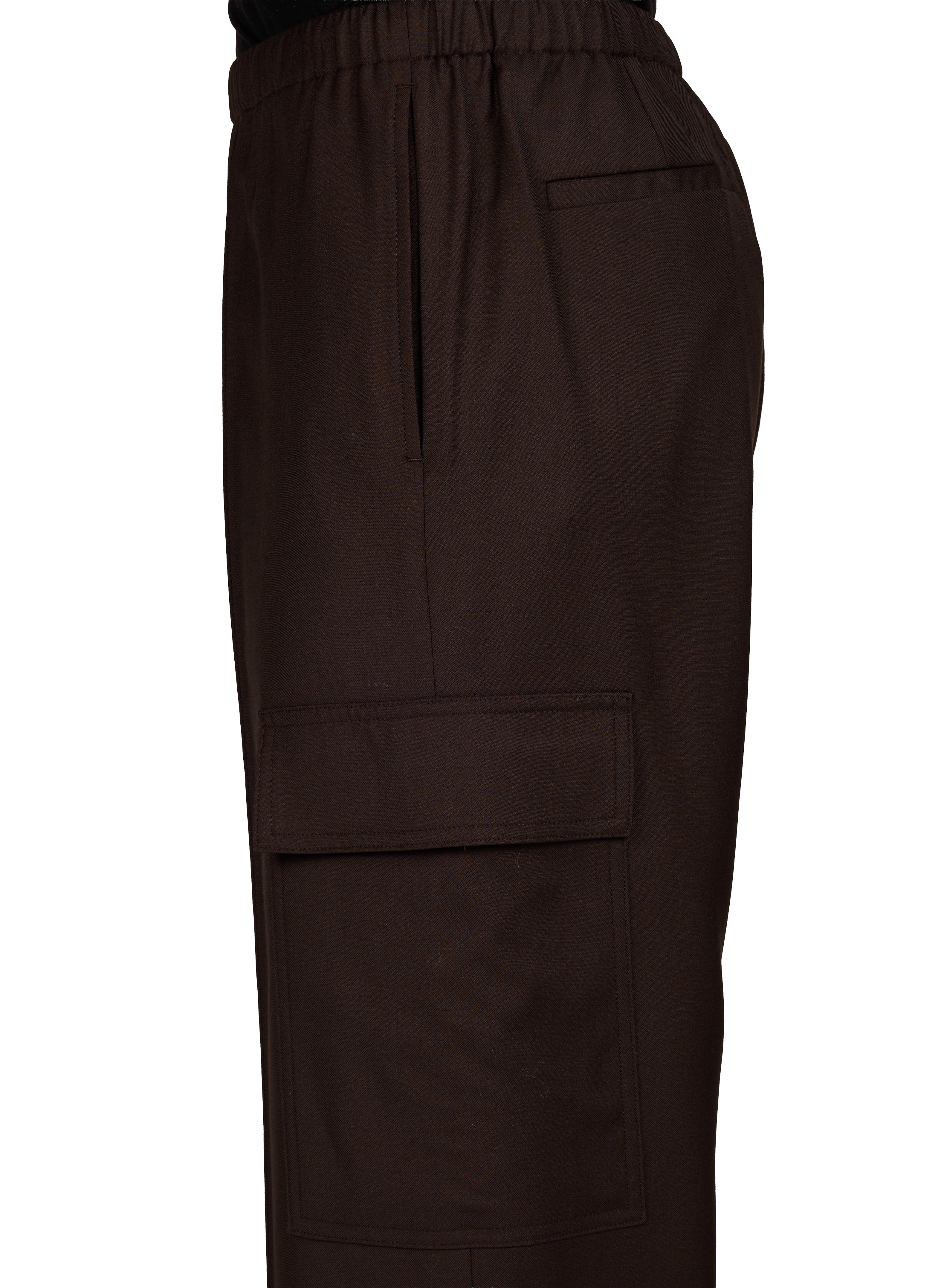 Casual wool cargo pants HELMUT LANG Brown