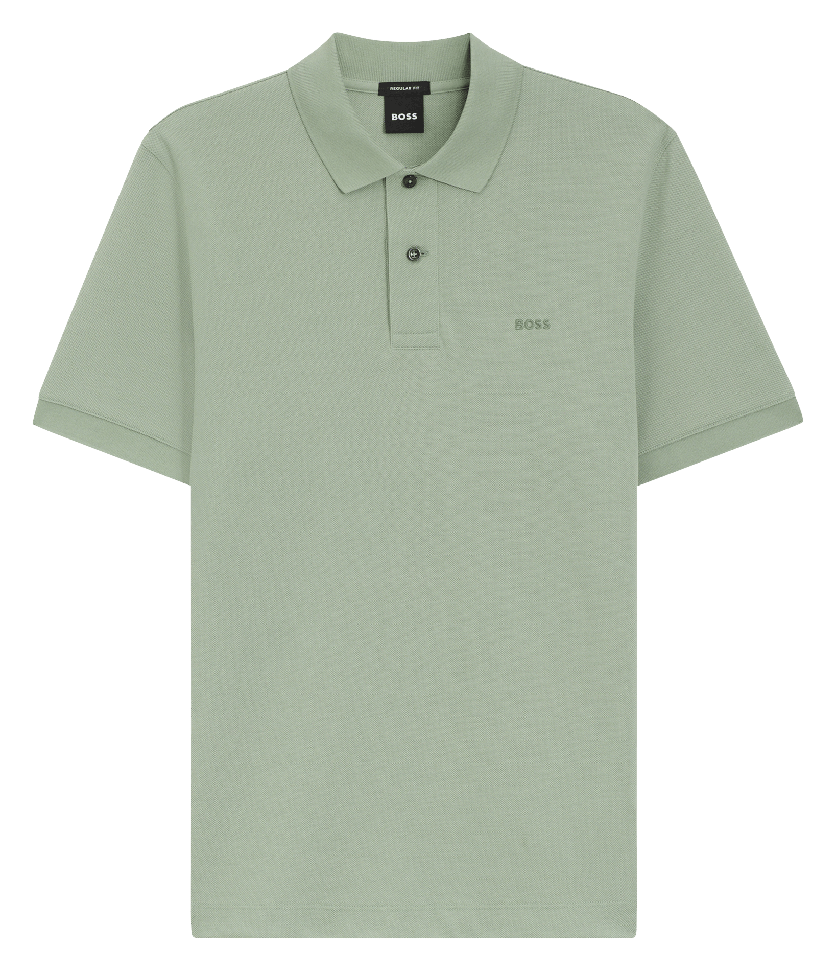 Polo manches courtes droit uni BOSS Kaki