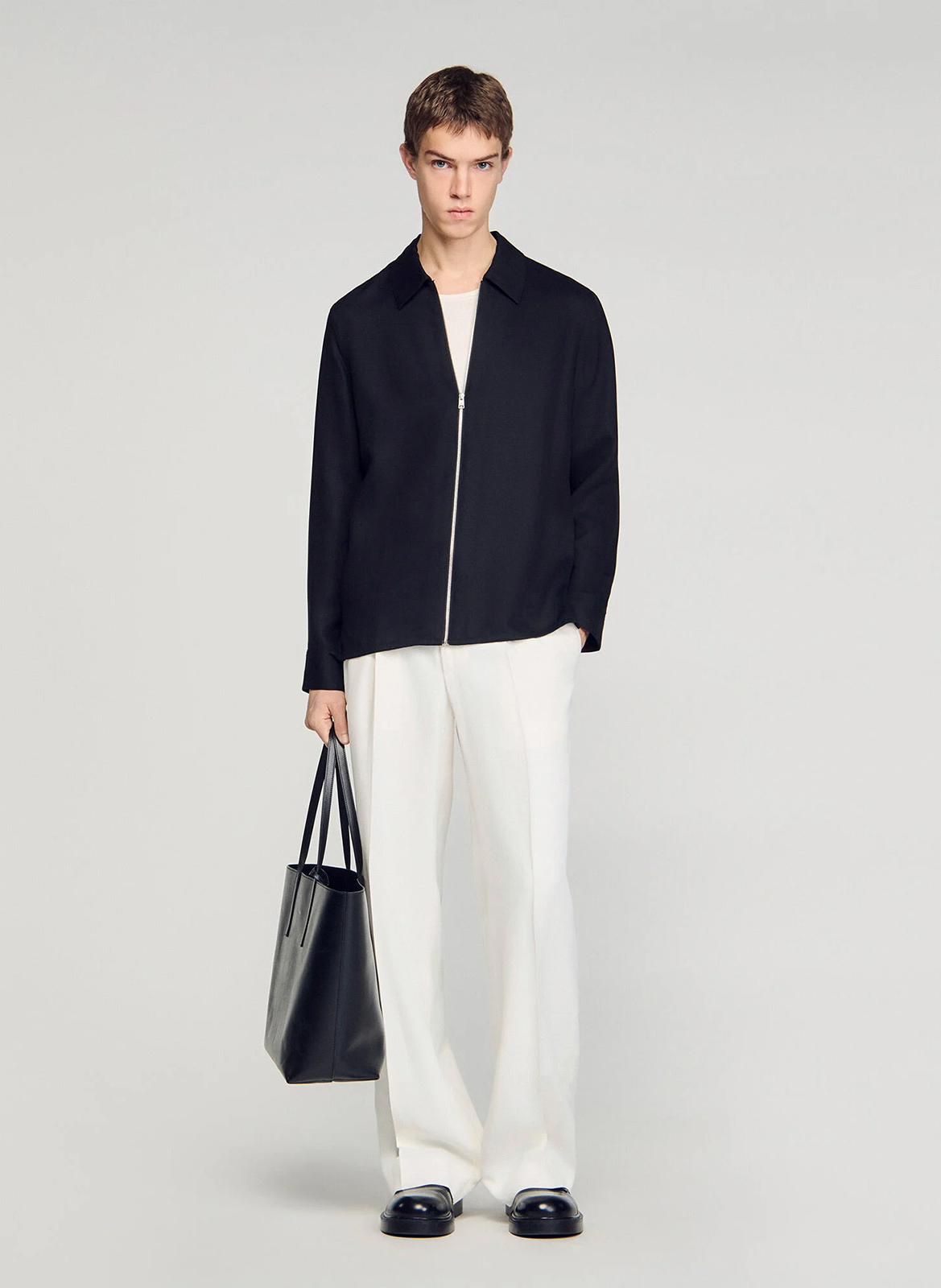 Veste col classique SANDRO Noir