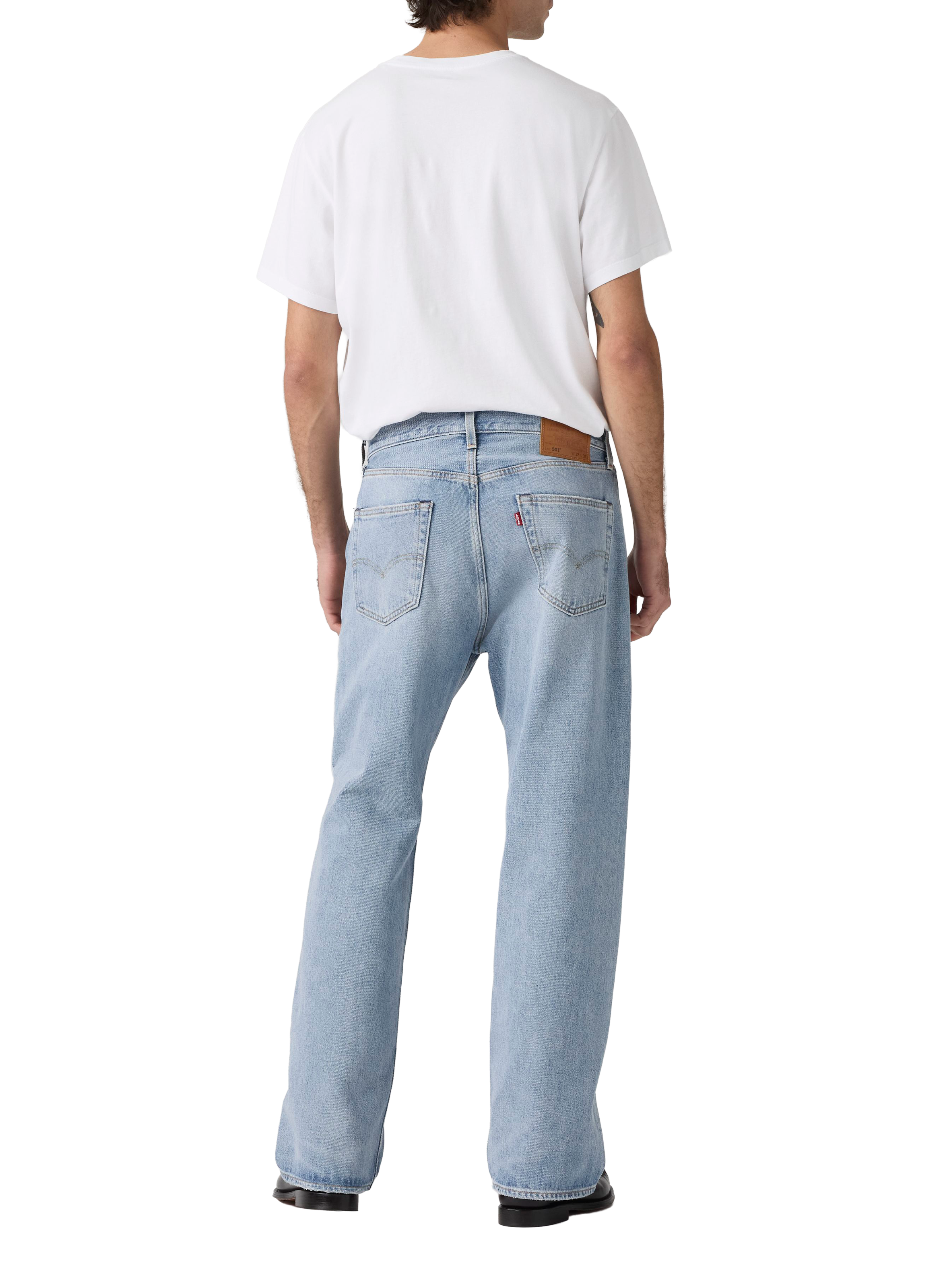 501 Weite Jeans aus Baumwolle LEVI'S Blau
