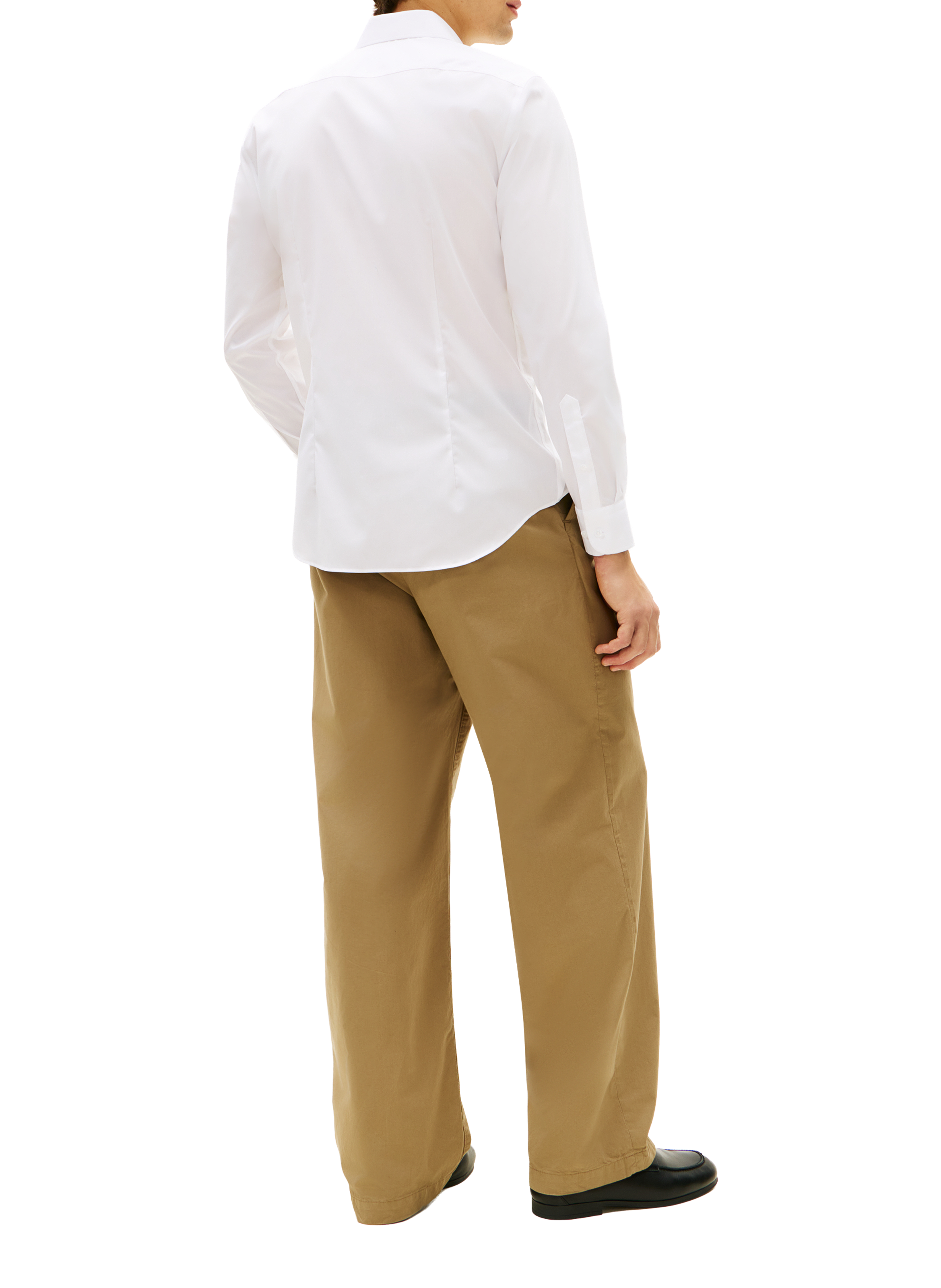 Straight organic cotton shirt TOMMY HILFIGER White