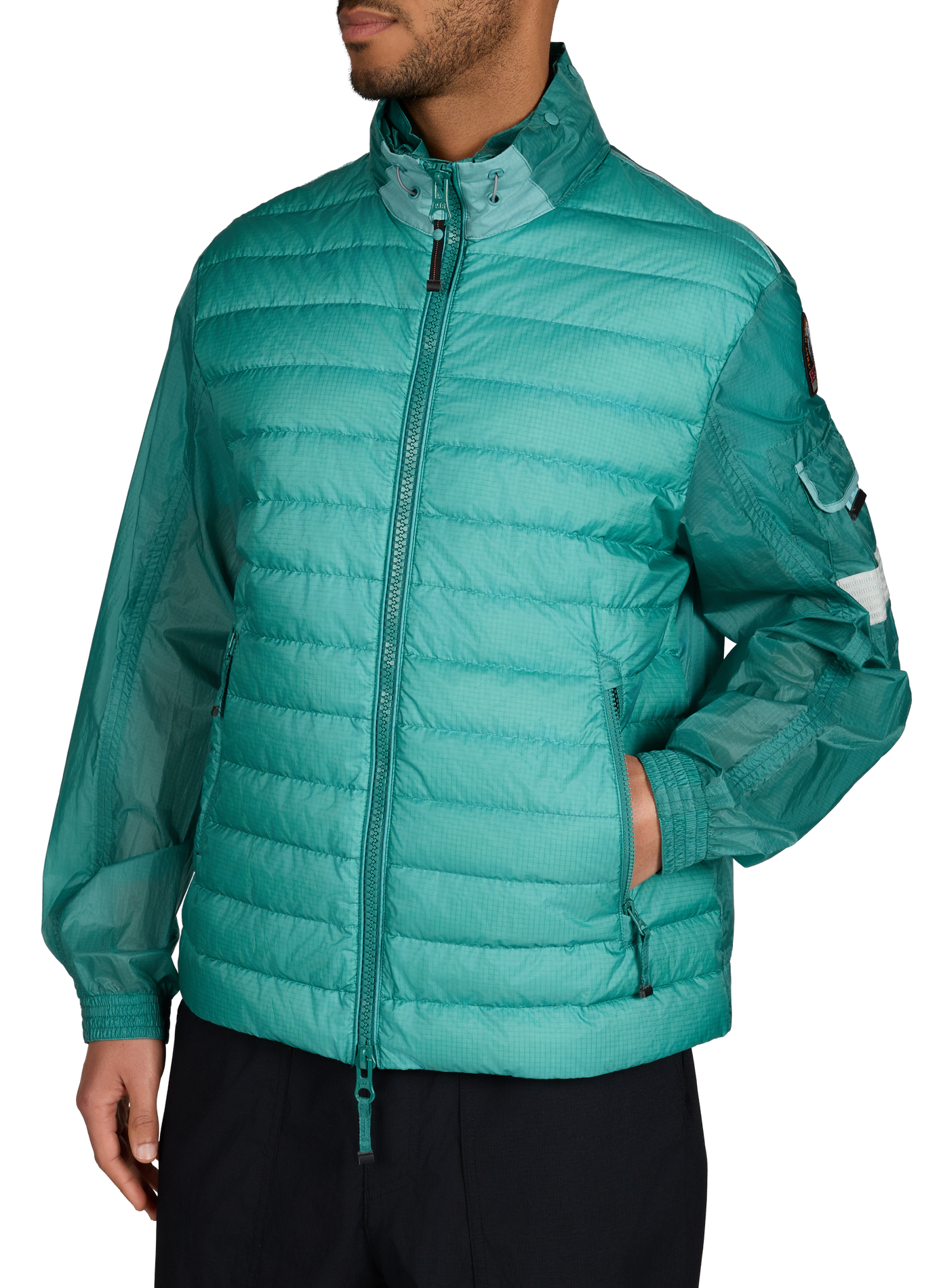 Quilted jacket Rimo with high collar PARAJUMPERS Blue