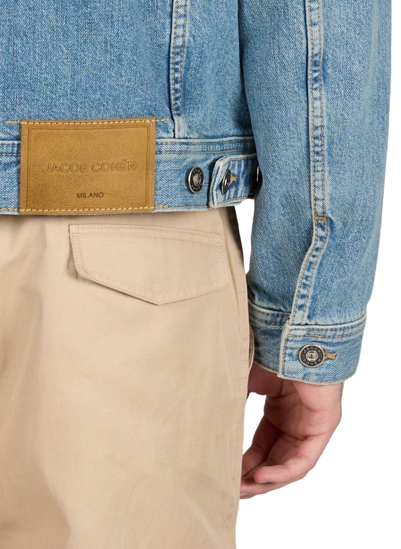 Oversized denim jacket JACOB COHEN Blue