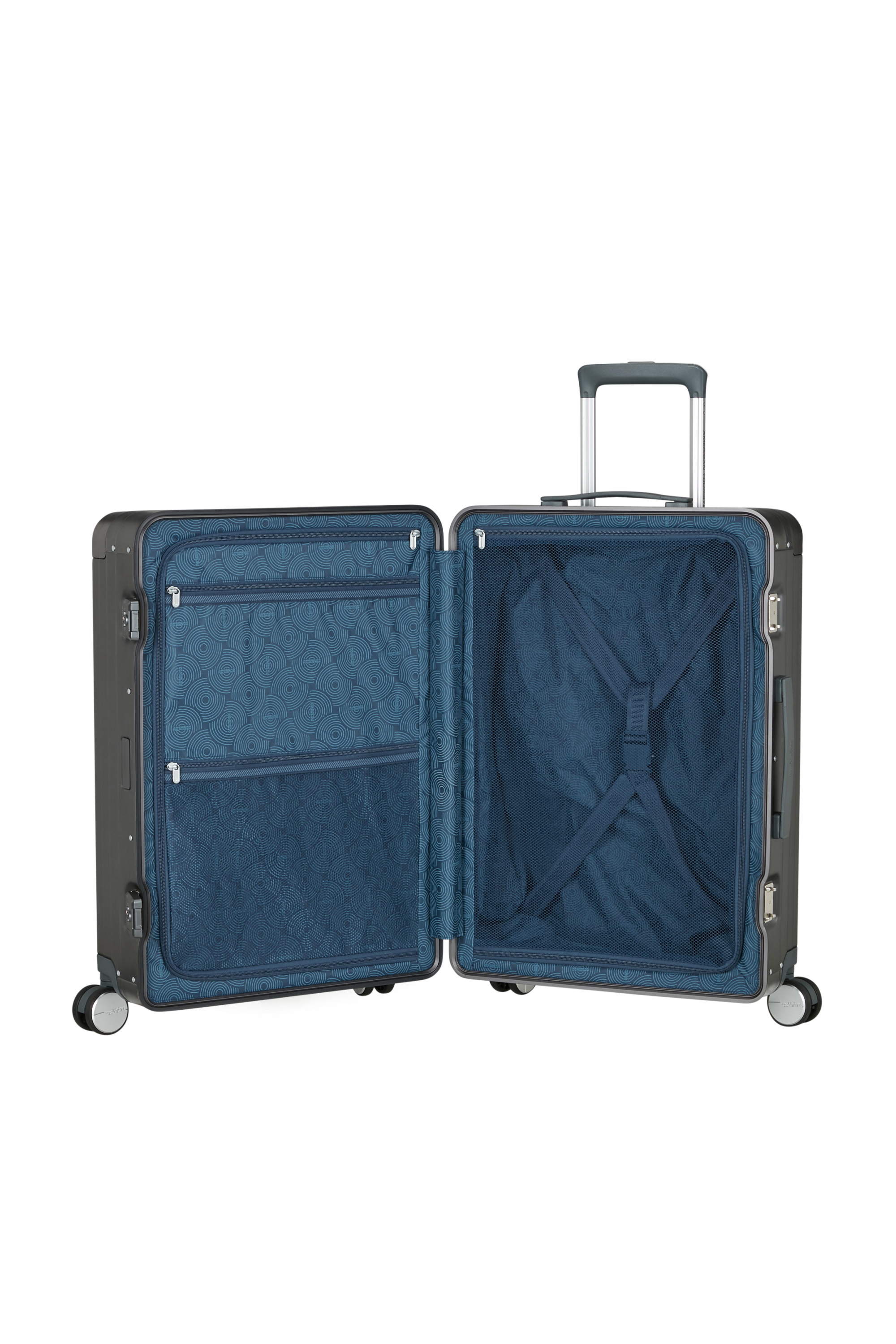 Soundbox alu valise 4 roues taille m AMERICAN TOURISTER Gris